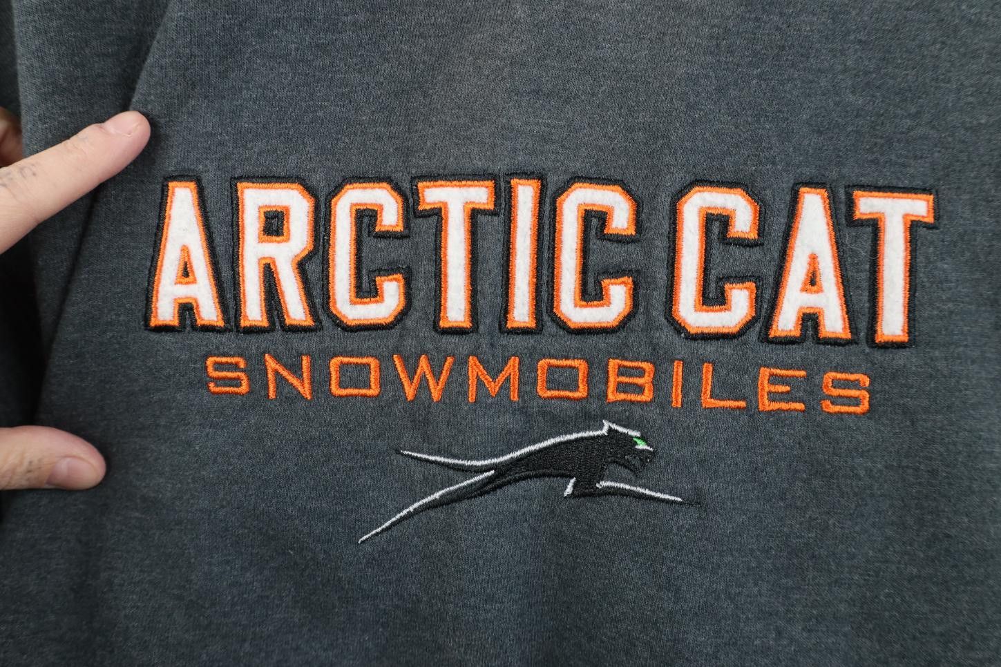 Vintage Vintage 90s Y2K Arctic Cat Snowmobiles Crewneck Sweatshirt Size US M / EU 48-50 / 2 - 4 Thumbnail