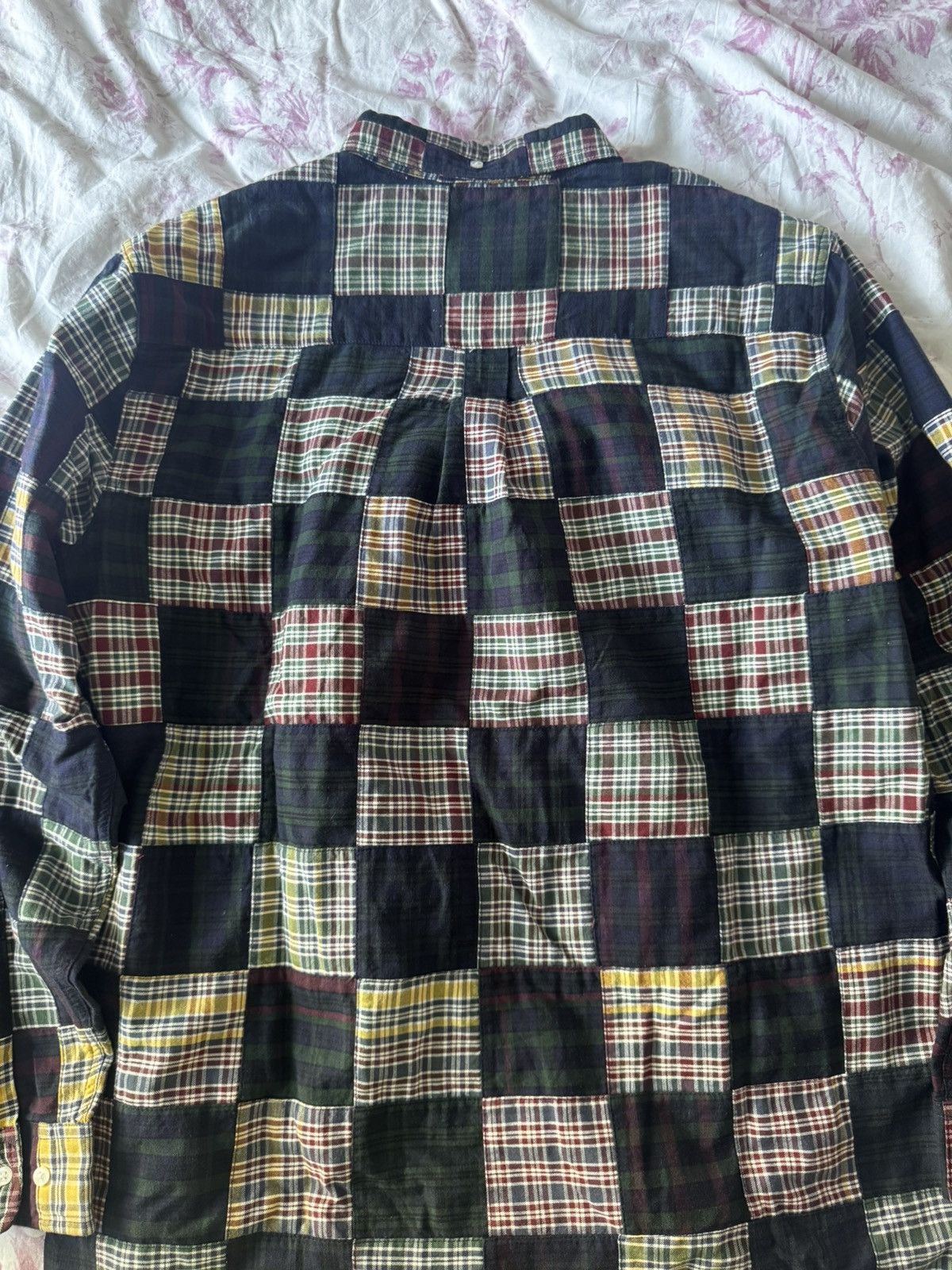 Only NY Ombre Plaid Patchwork Shirt Size US L / EU 52-54 / 3 - 6 Thumbnail