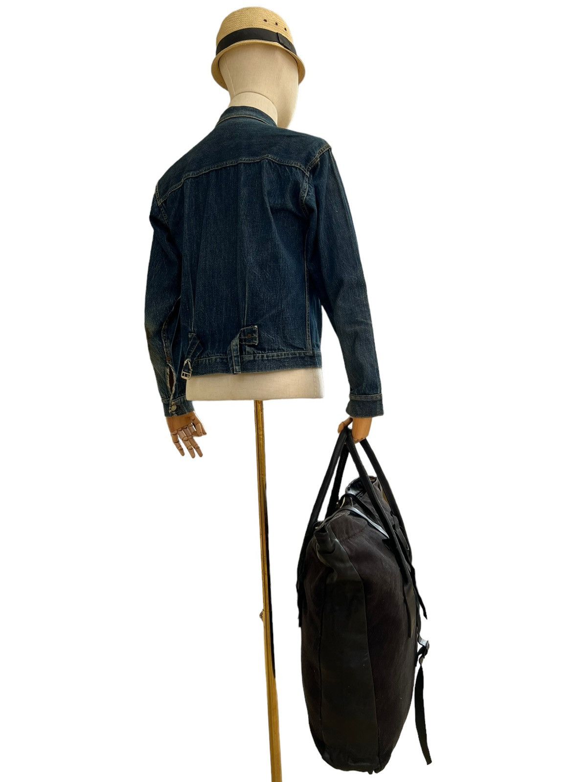ato Ato Japan Hybrid Leather Cotton Unique Tote Bag Large Size ONE SIZE - 7 Thumbnail