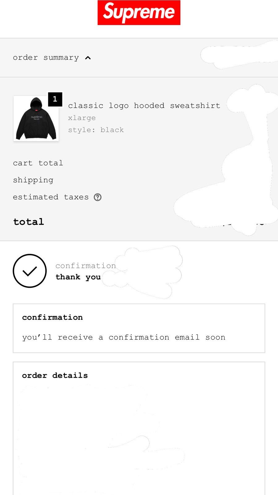 Supreme Supreme Classic Logo Hooded Sweatshirt Size US XL / EU 56 / 4 - 3 Thumbnail