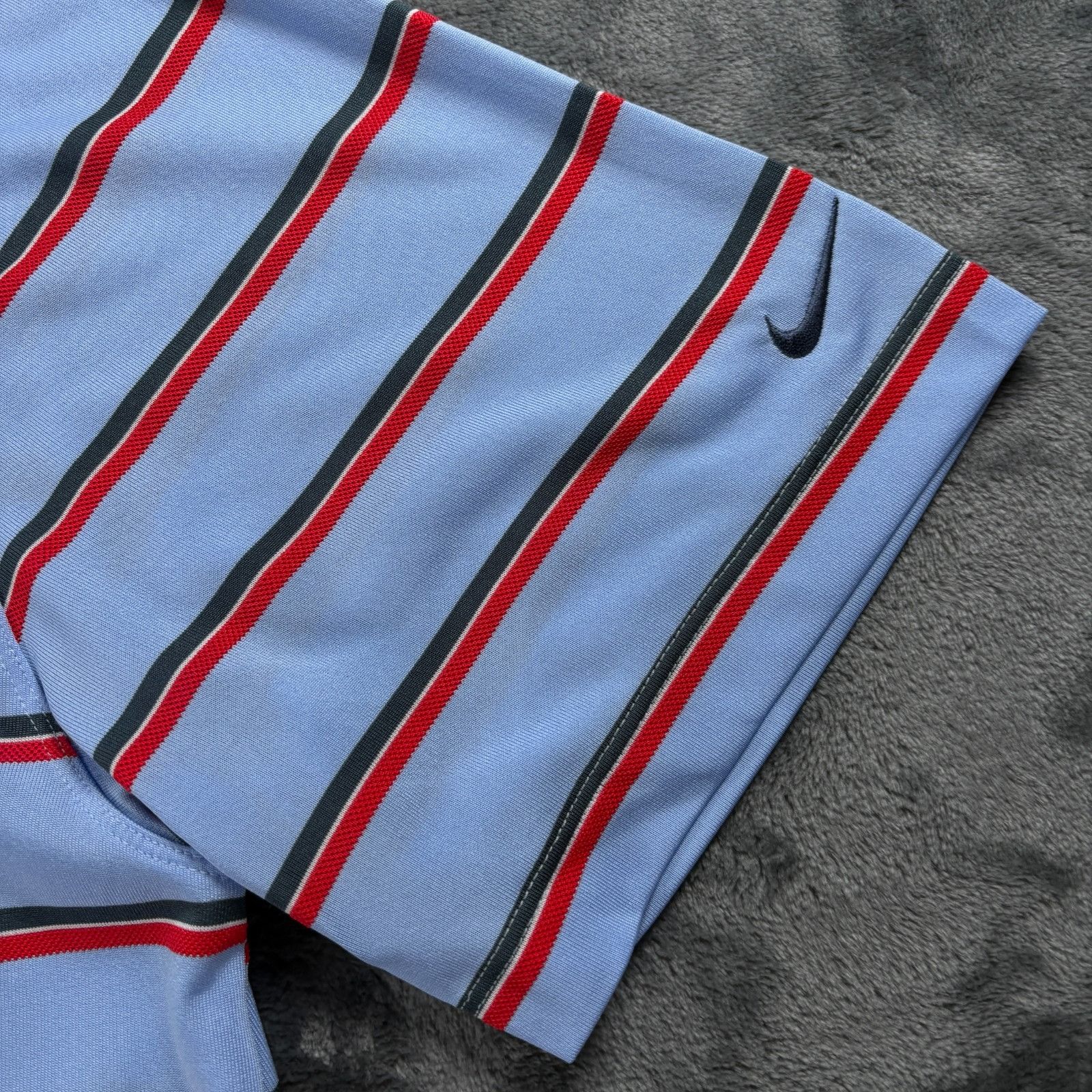 Nike Nike Golf Tour Performance Dri Fit Polo XL Blue Red Stripe N Size US XL / EU 56 / 4 - 4 Thumbnail