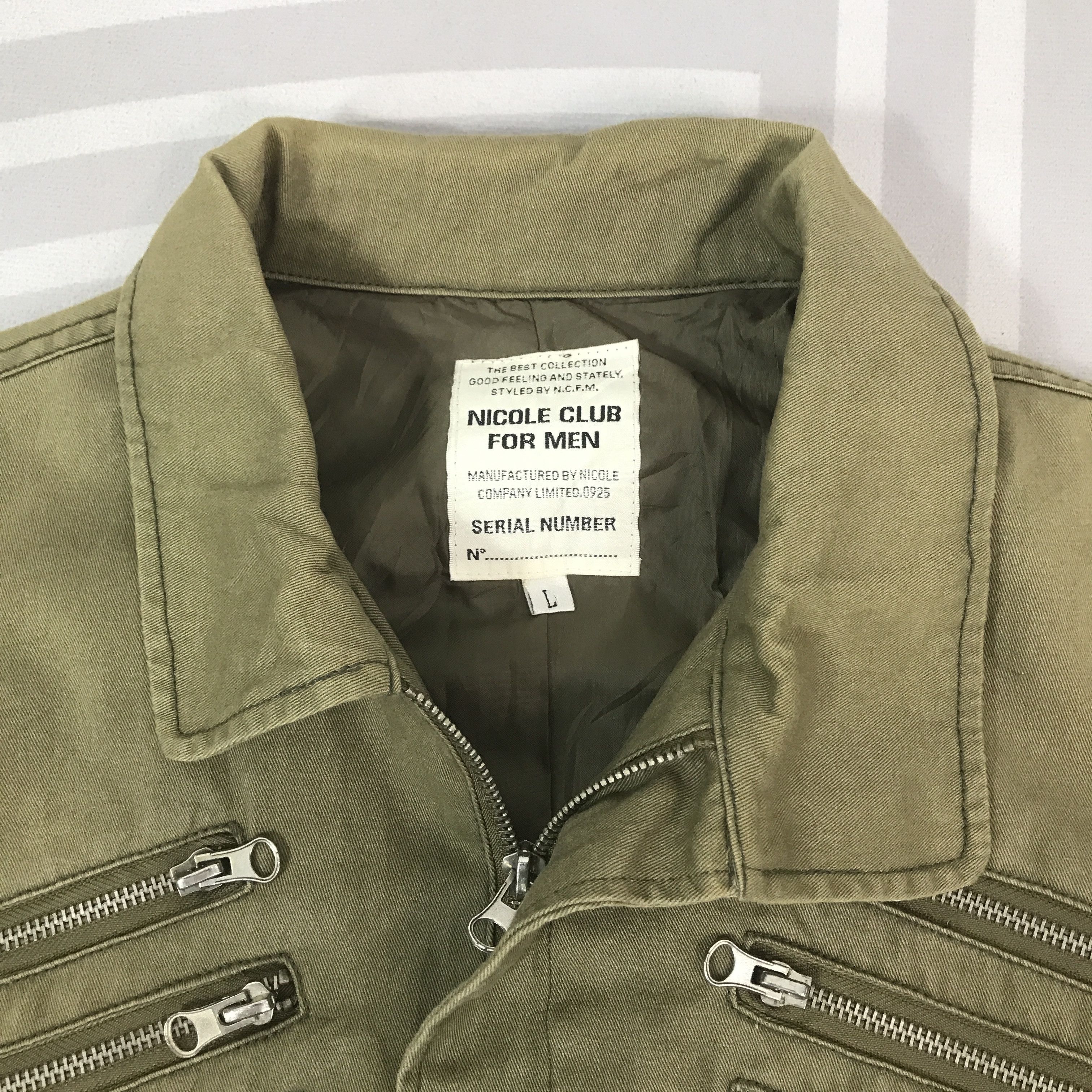 Nicole Club Vintage Nicole Club multizipper faded Jacket K70B1 Size US L / EU 52-54 / 3 - 5 Thumbnail