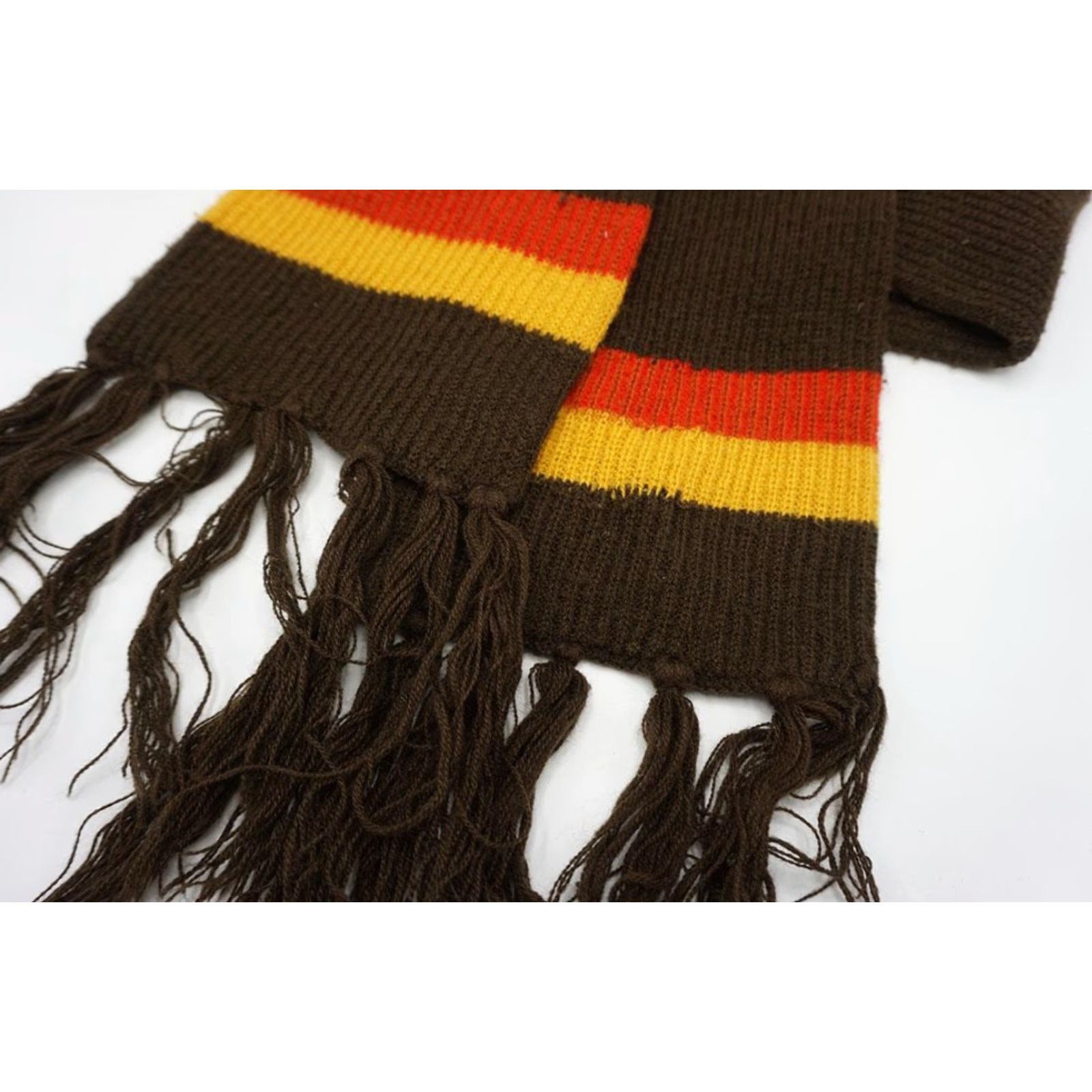 Vintage VINTAGE Striped Acrylic Winter Scarf 1970's Size ONE SIZE - 2 Thumbnail