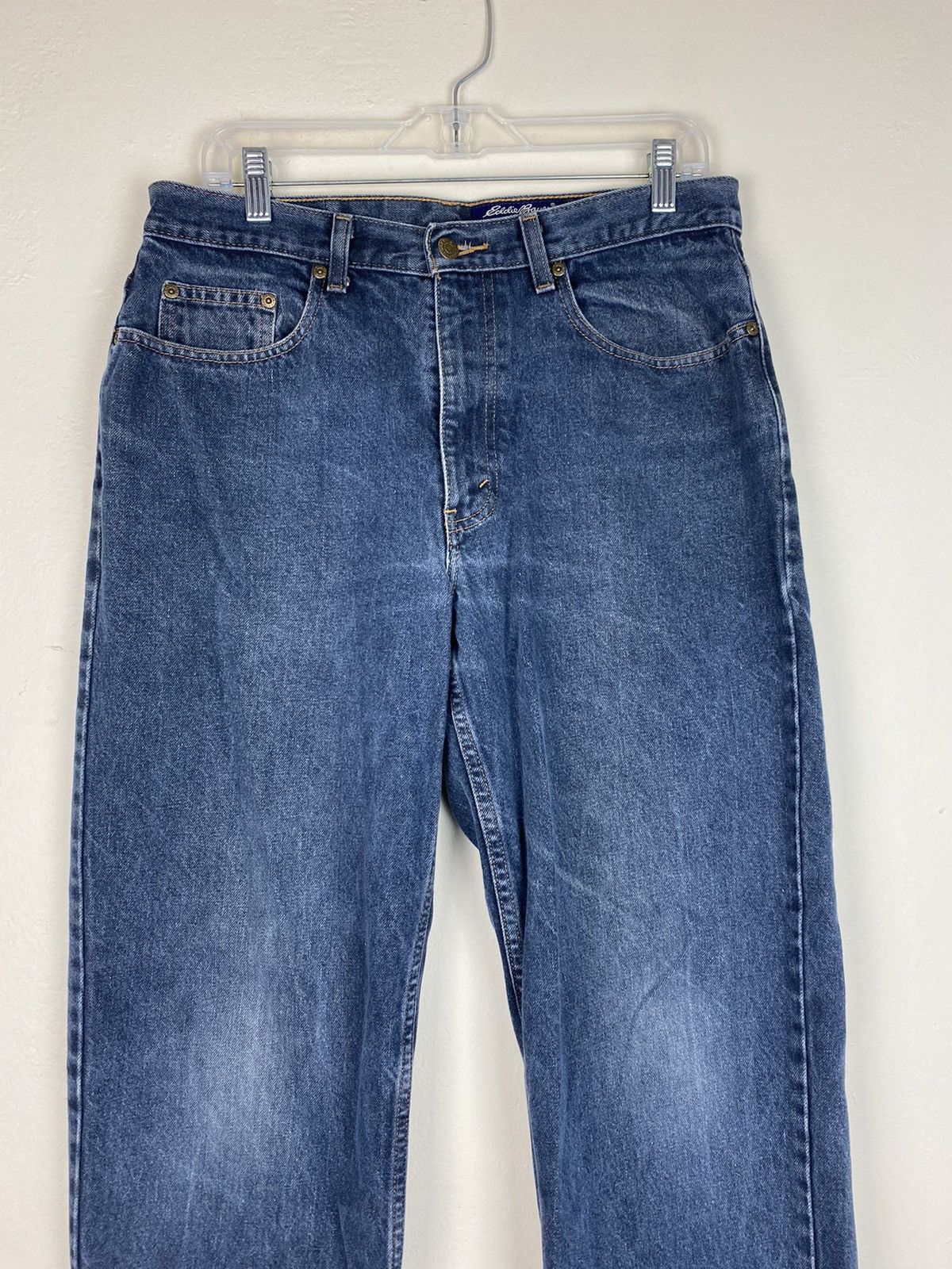 Eddie Bauer Vintage Eddie Bauer Relaxed Fit Blue Denim Jeans Pants baggy Size US 32 / EU 48 - 2 Thumbnail