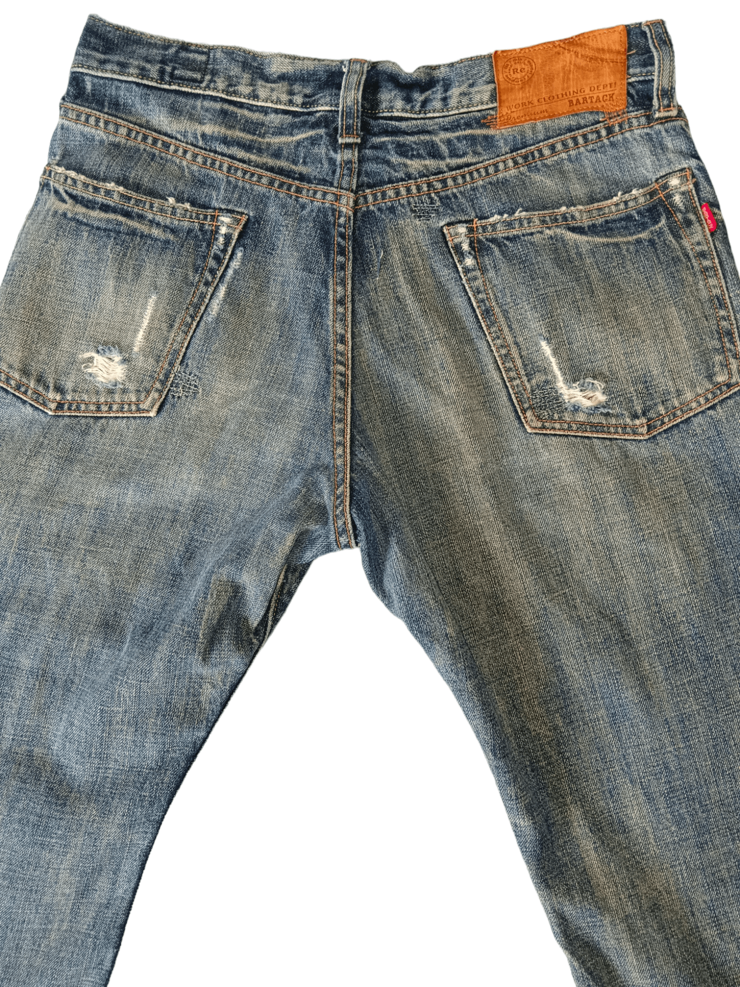 If Six Was Nine × Japanese Brand × Tornado Mart Bartack Seditionaries Distress Denim Size US 31 - 4 Thumbnail