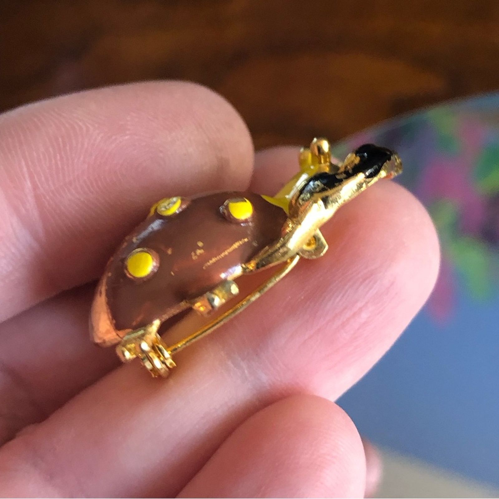 Vintage Vintage enamel insect brooch pin Size ONE SIZE - 7 Thumbnail