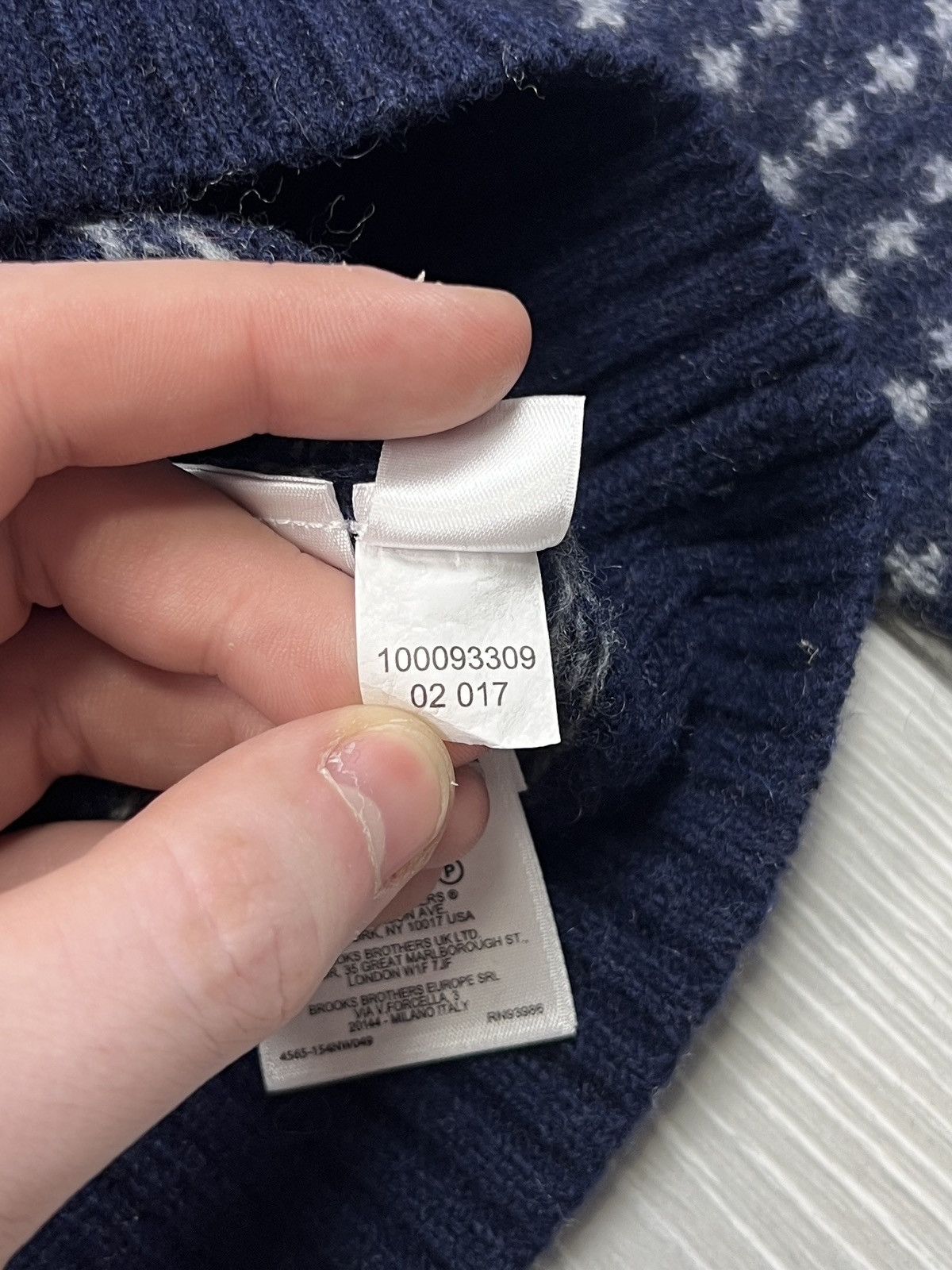 Brooks Brothers Brooks Brothers Italian Yarn Merino Wool Sweater (Y0026) Size US L / EU 52-54 / 3 - 9 Thumbnail