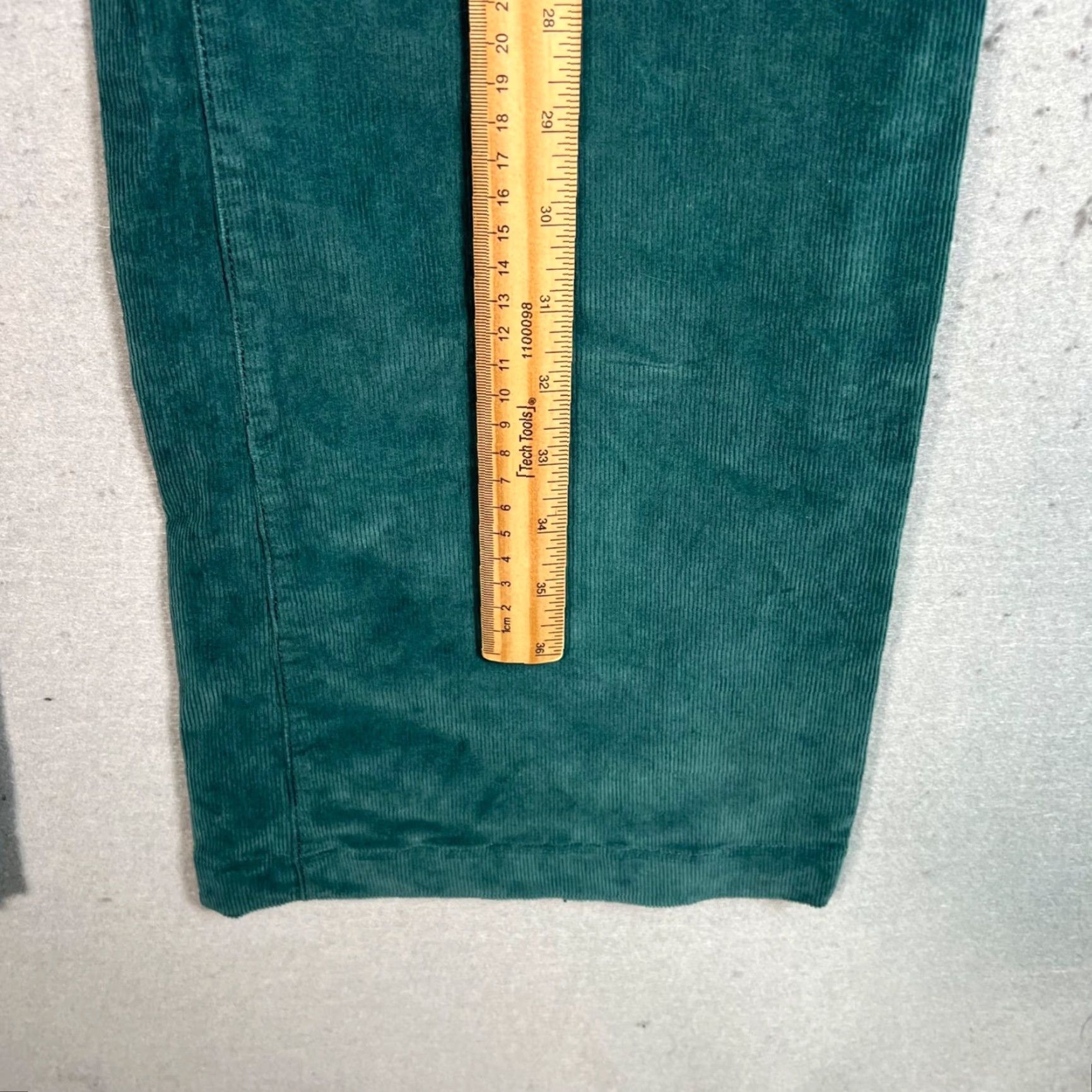 Faherty FAHERTY Corduroy Pants Womens Size 26 Green Organic Cotton Relaxed Fit Ankle Straight Size 26" / US 2 / IT 38 - 7 Thumbnail