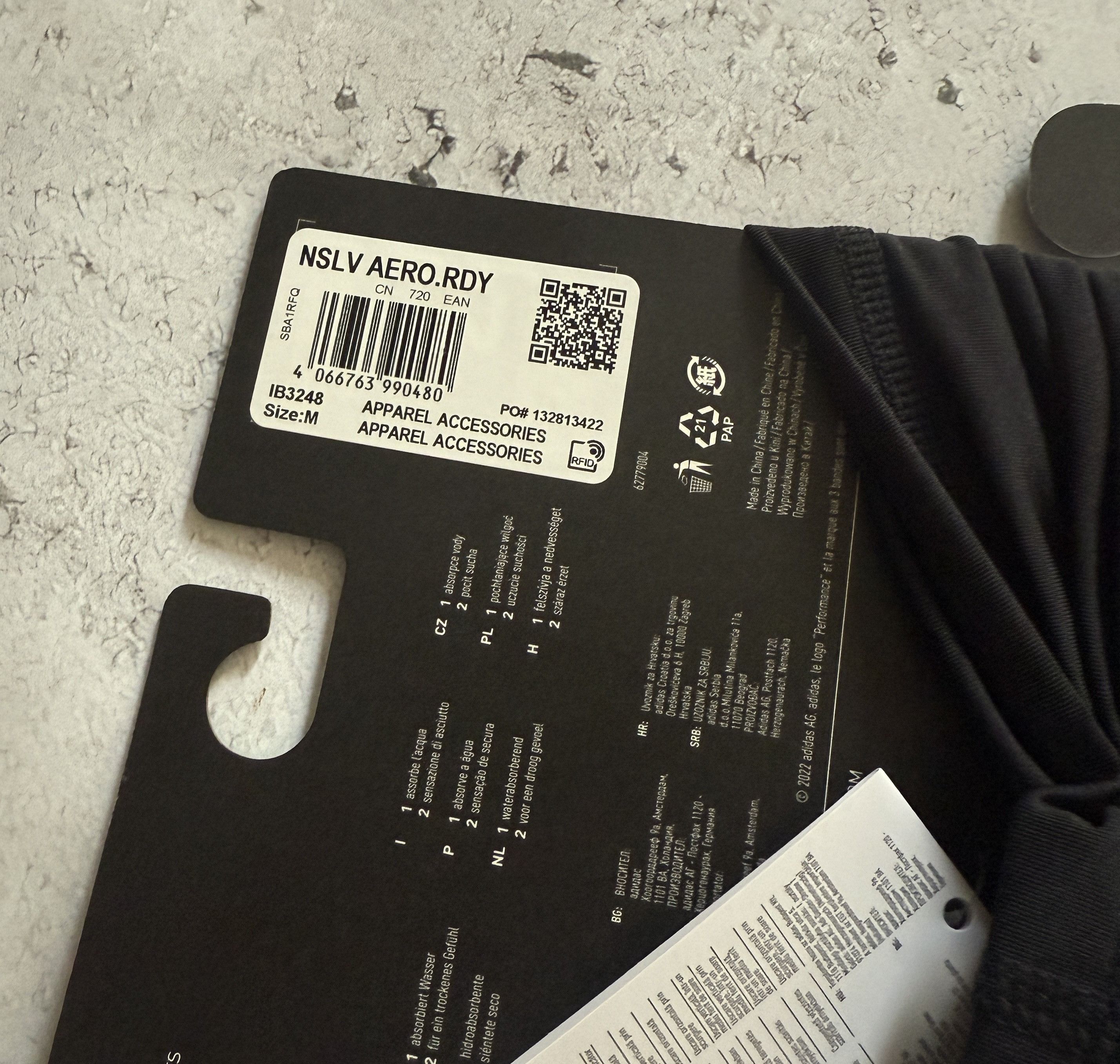 Adidas Adidas Performance Nslv Aero.rdy IB3248 SIZE M BLACK Size 32 - 3 Thumbnail