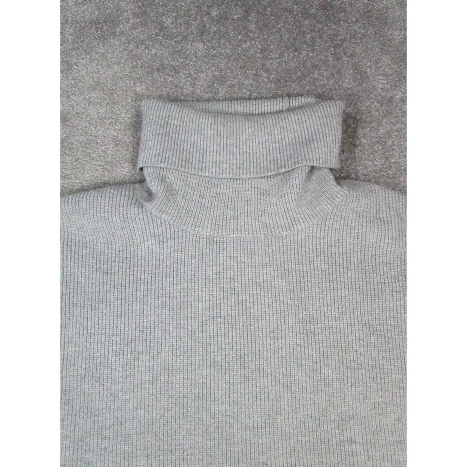 Free People VINTAGE Free People Sweater Womens XS Gray Oversized Turtleneck Pullover Long Sleeve Knitted Knit Regular Size XS / US 0-2 / IT 36-38 - 2 Thumbnail
