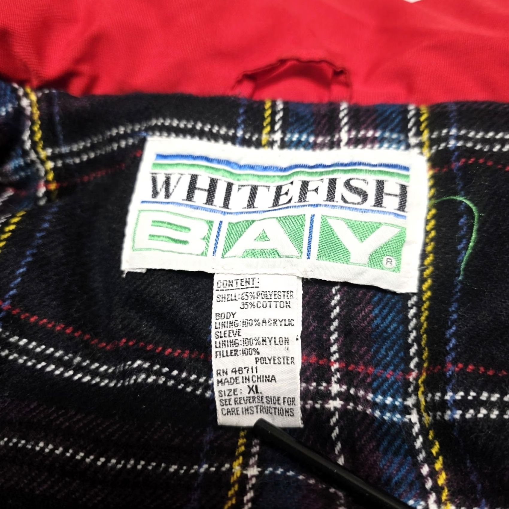 Vintage VINTAGE White Fish Bay Vest Adult XL Full Zip Jacket 90s Mens Size US XL / EU 56 / 4 - 4 Thumbnail