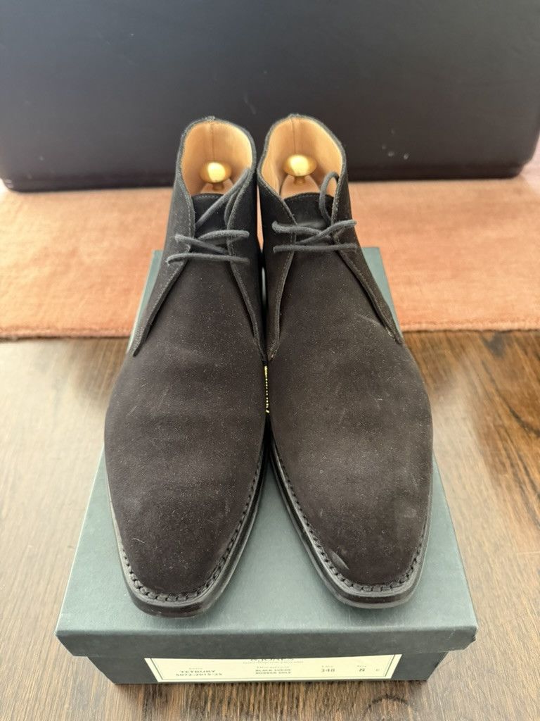 Crockett & Jones Tetbury - Black Seude Size 8E Size US 9 / EU 42 - 2 Thumbnail