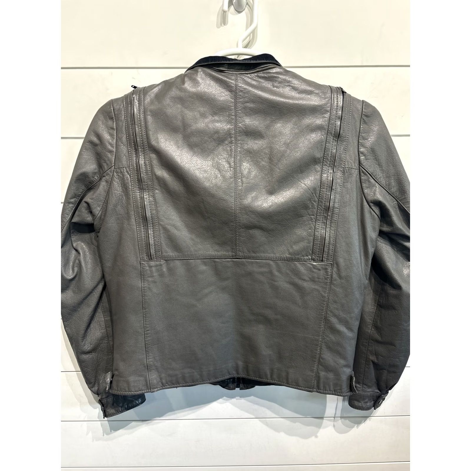 Yamaha VINTAGE Yamaha Leather Hein Gericke Thriller Motorcycle Biker Racing Jacket 38W Gray Size 38W Jacket Mens Womens Size US XXS / EU 40 - 5 Thumbnail