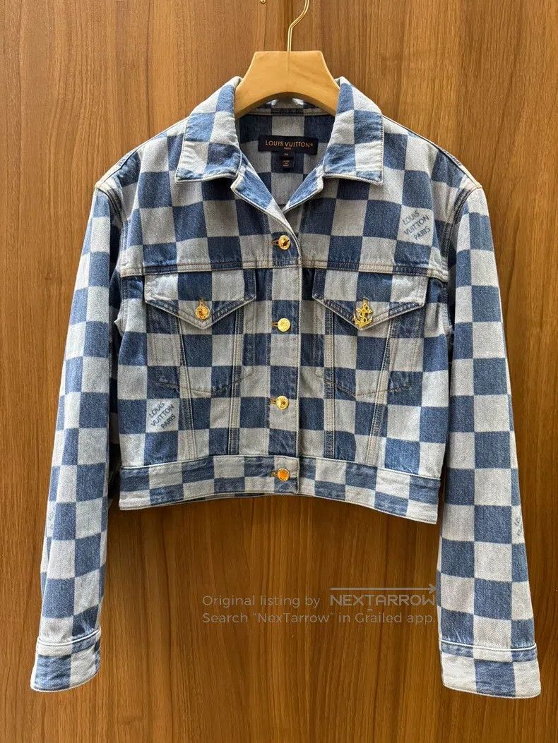 Louis Vuitton Louis Vuitton Checkerboard denim jacket Size XS / US 0-2 / IT 36-38 - 1 Thumbnail