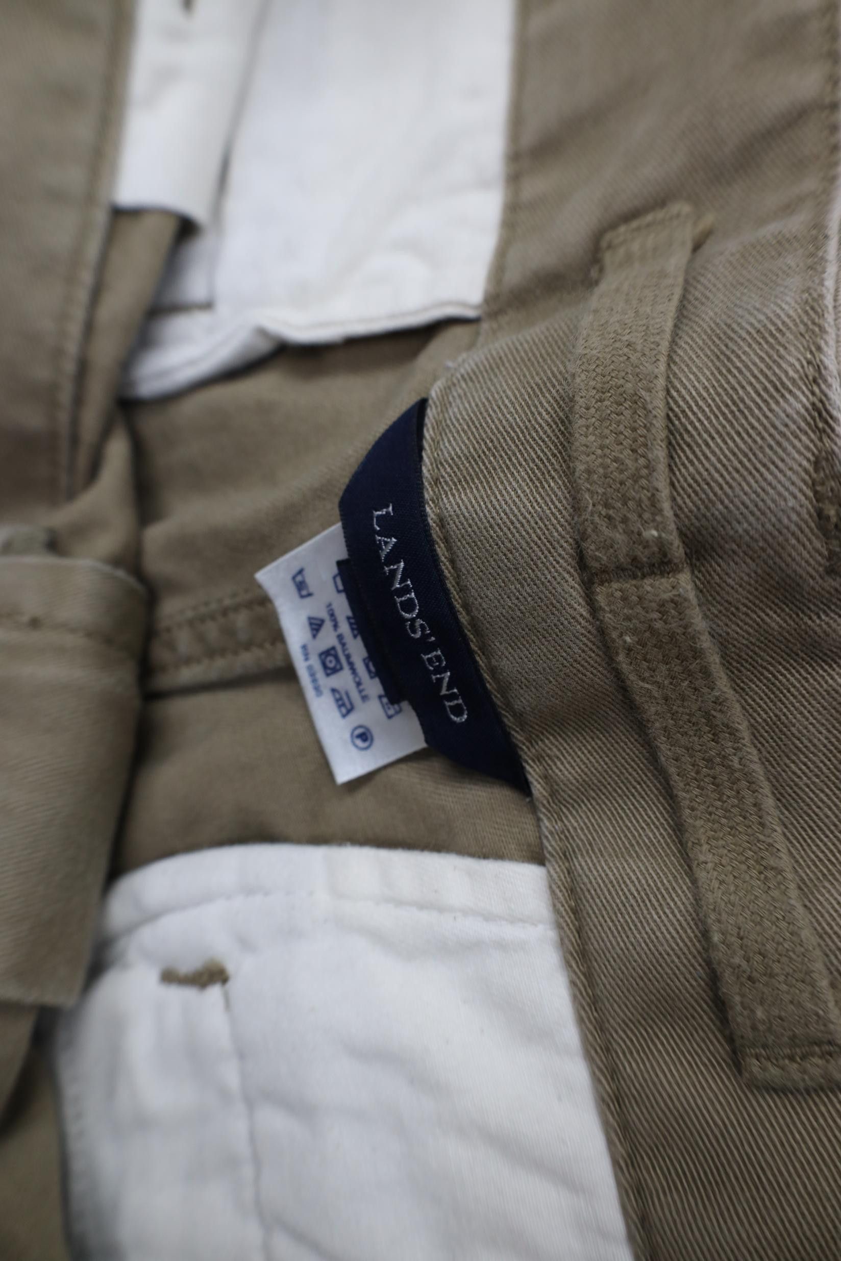 Lands' End Vintage 90s Y2K Lands End Heavyweight Surplus Cargo Shorts Size US 34 / EU 50 - 8 Thumbnail