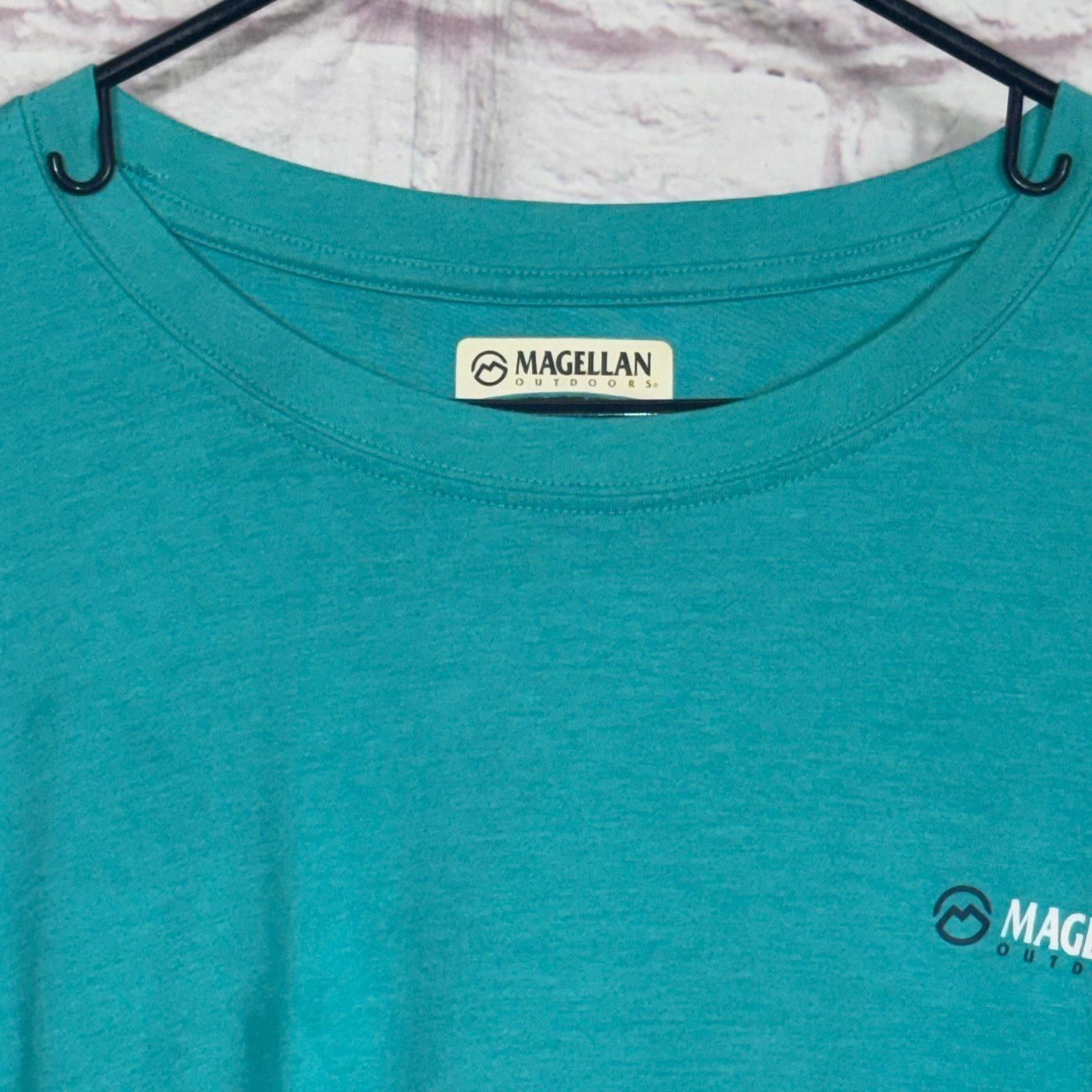 Magliano Magellan Outdoors 3X Long Sleeve Shirt in Teal Size 3XL / US 20-22 - 3 Thumbnail