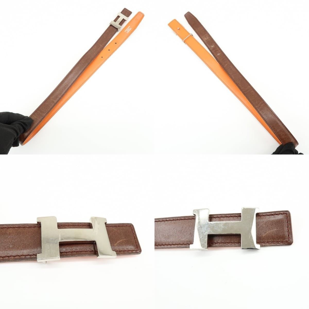 Hermes Hermes Constance H Buckle Reversible Leather Belt Brown Size ONE SIZE - 3 Thumbnail