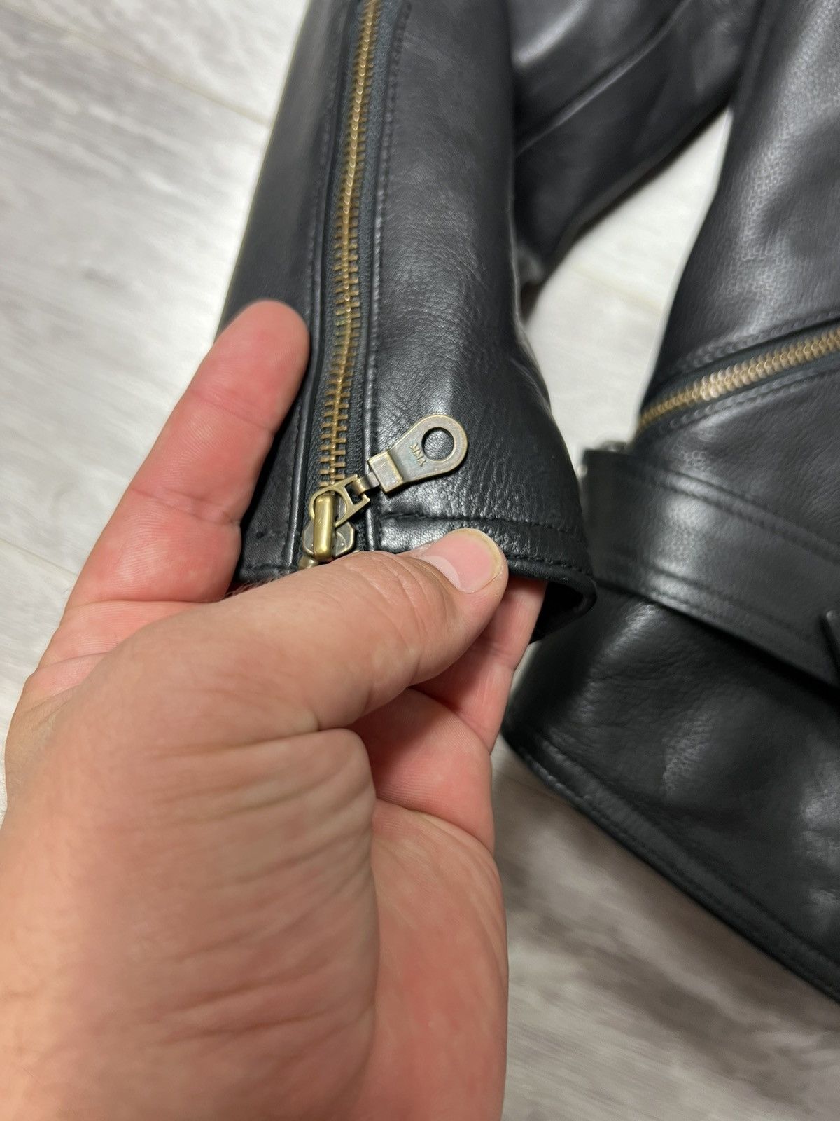 Genuine Leather Vintage Belo Heavyweight Biker Leather Jacket Rock Punk Size US M / EU 48-50 / 2 - 7 Thumbnail