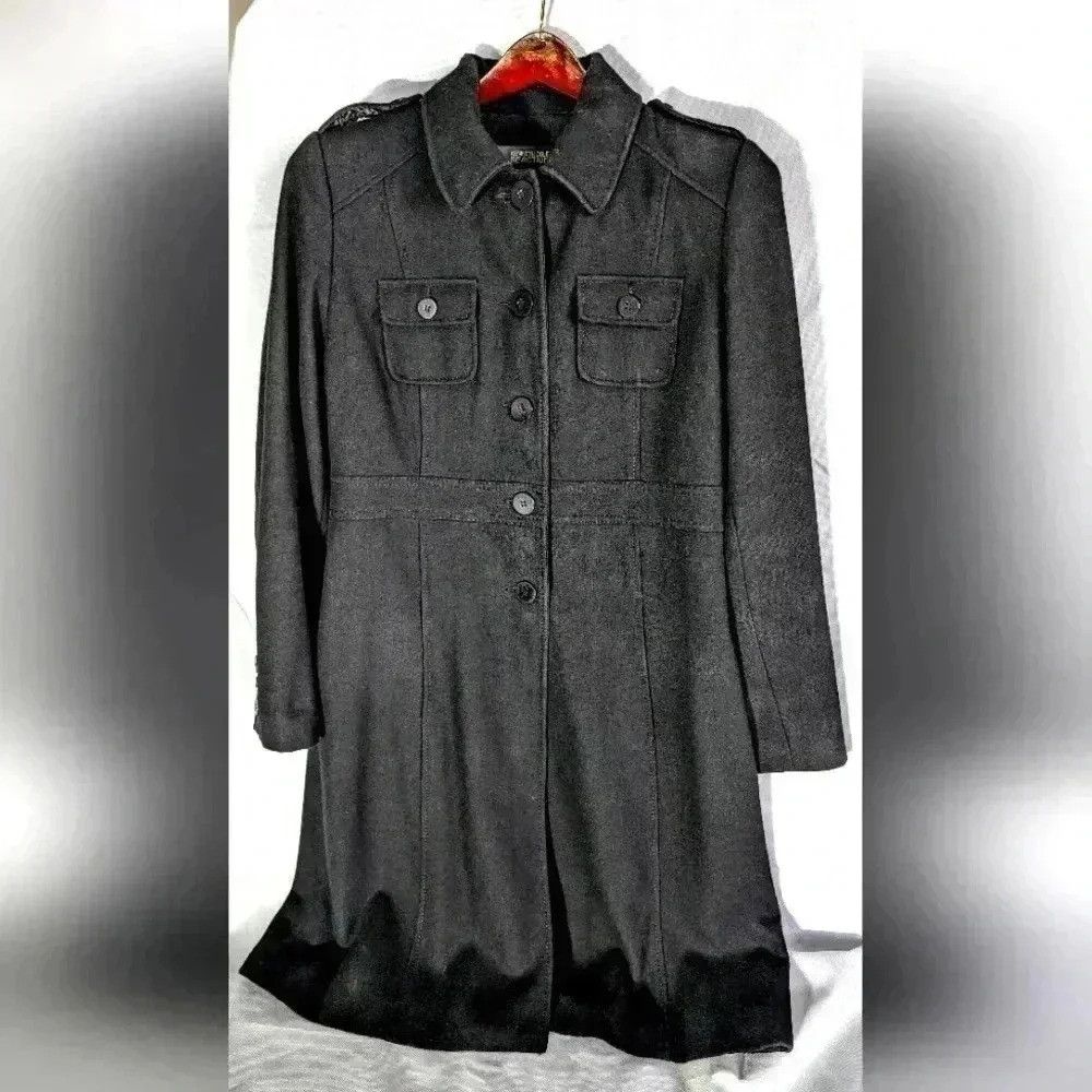 Kenneth Cole Women's Kenneth Cole Black trench coat sz 12 Size XL / US 12-14 / IT 48-50 - 1 Thumbnail