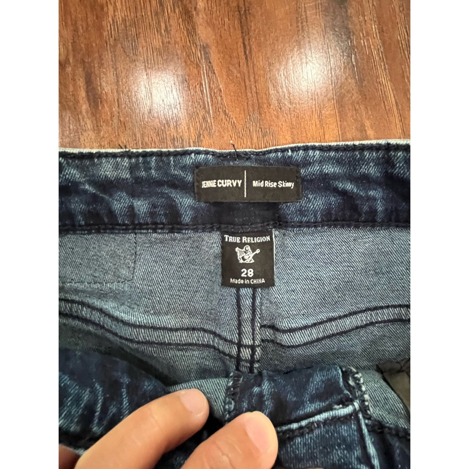 True Religion True Religion blue jean Jennie Mid Rise Skinny Jeans Size 28 Size 28" / US 6 / IT 42 - 6 Thumbnail