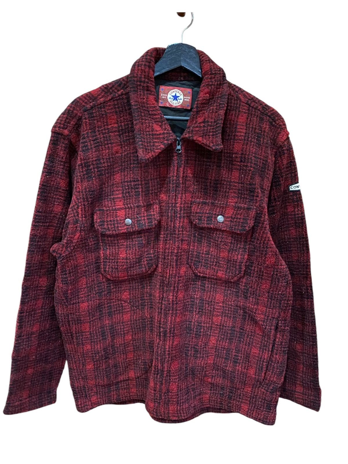 Converse VINTAGE CONVERSE FLEECE WORK SHIRT Size US L / EU 52-54 / 3 - 1 Thumbnail