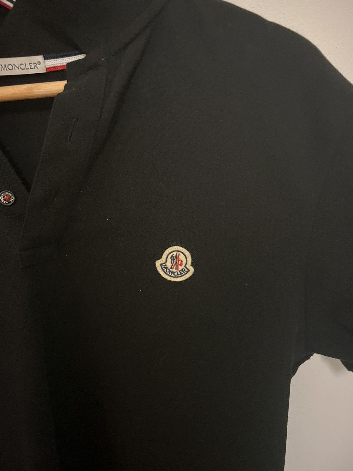 image of Moncler Polo in Black, Men's (Size Medium)