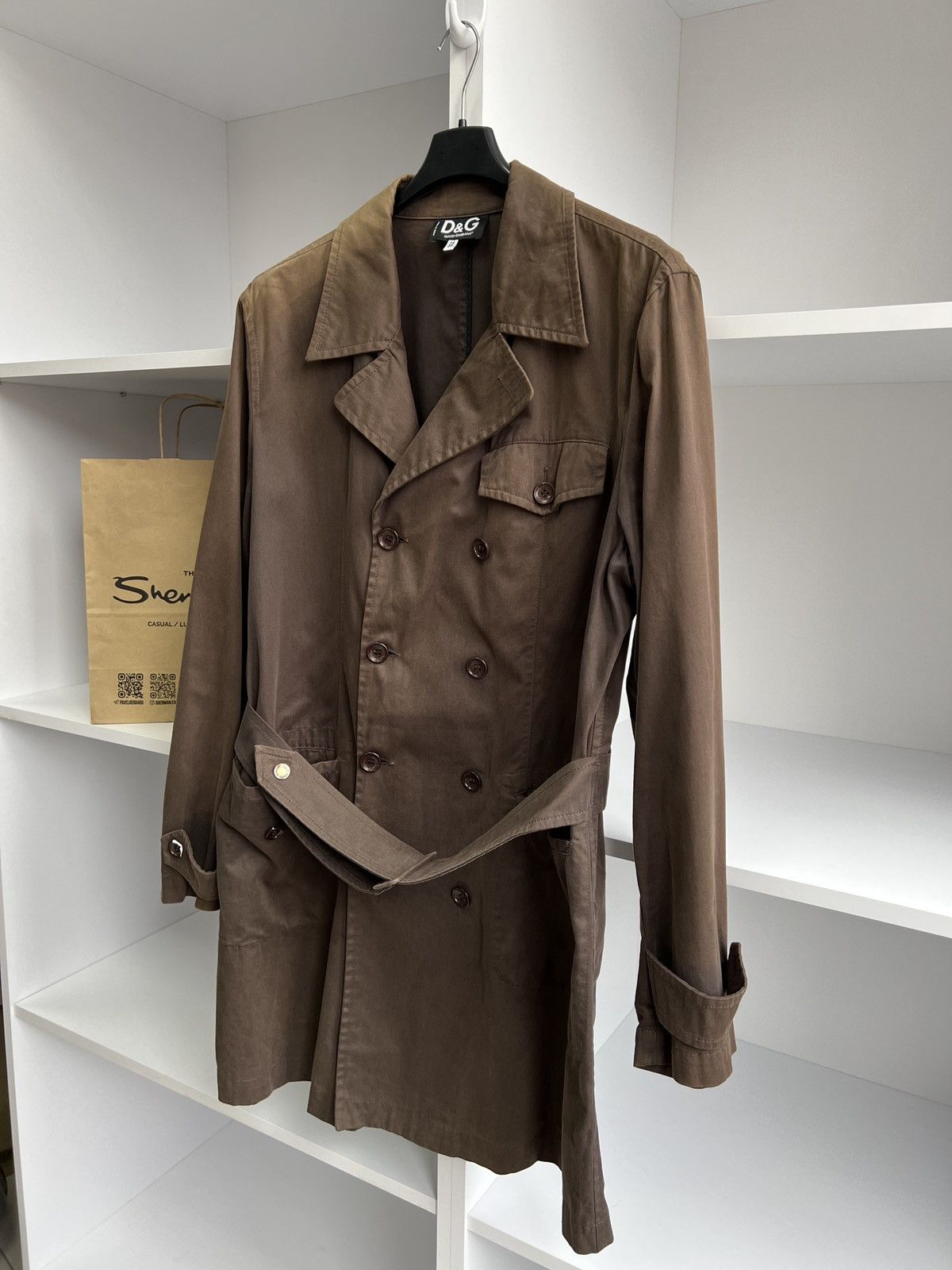 Dolce & Gabbana × Vintage Vintage Dolce Gabbana brown old money style trench coat Size US M / EU 48-50 / 2 - 10 Thumbnail