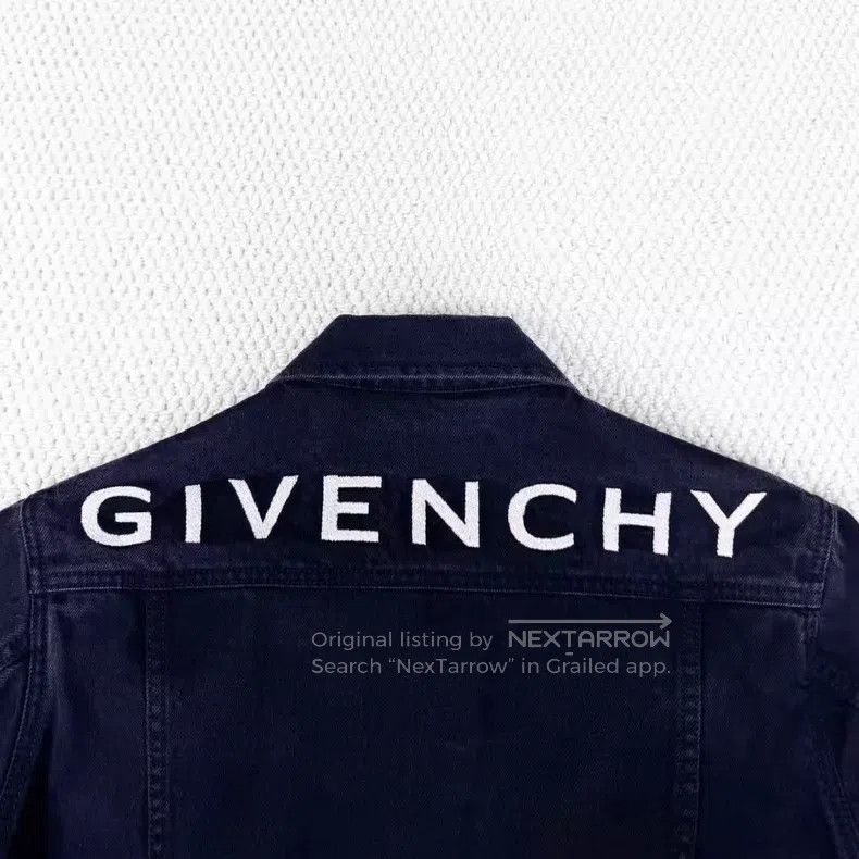 Givenchy Givenchy Black washed distressed button back embroidered l Size US S / EU 44-46 / 1 - 4 Thumbnail
