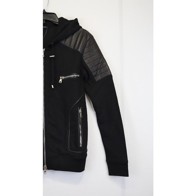 Balmain o1rshd1 Men's Hoodie Sweater in Black Size US S / EU 44-46 / 1 - 2 Thumbnail
