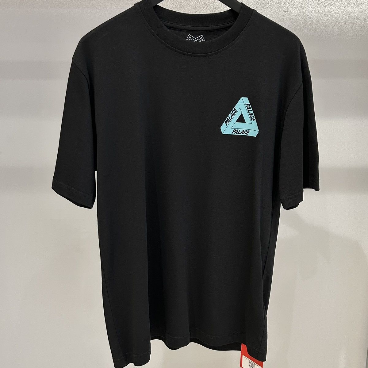 image of Palace Tri-To-Help T-Shirt Black/teal, Men's (Size Medium)