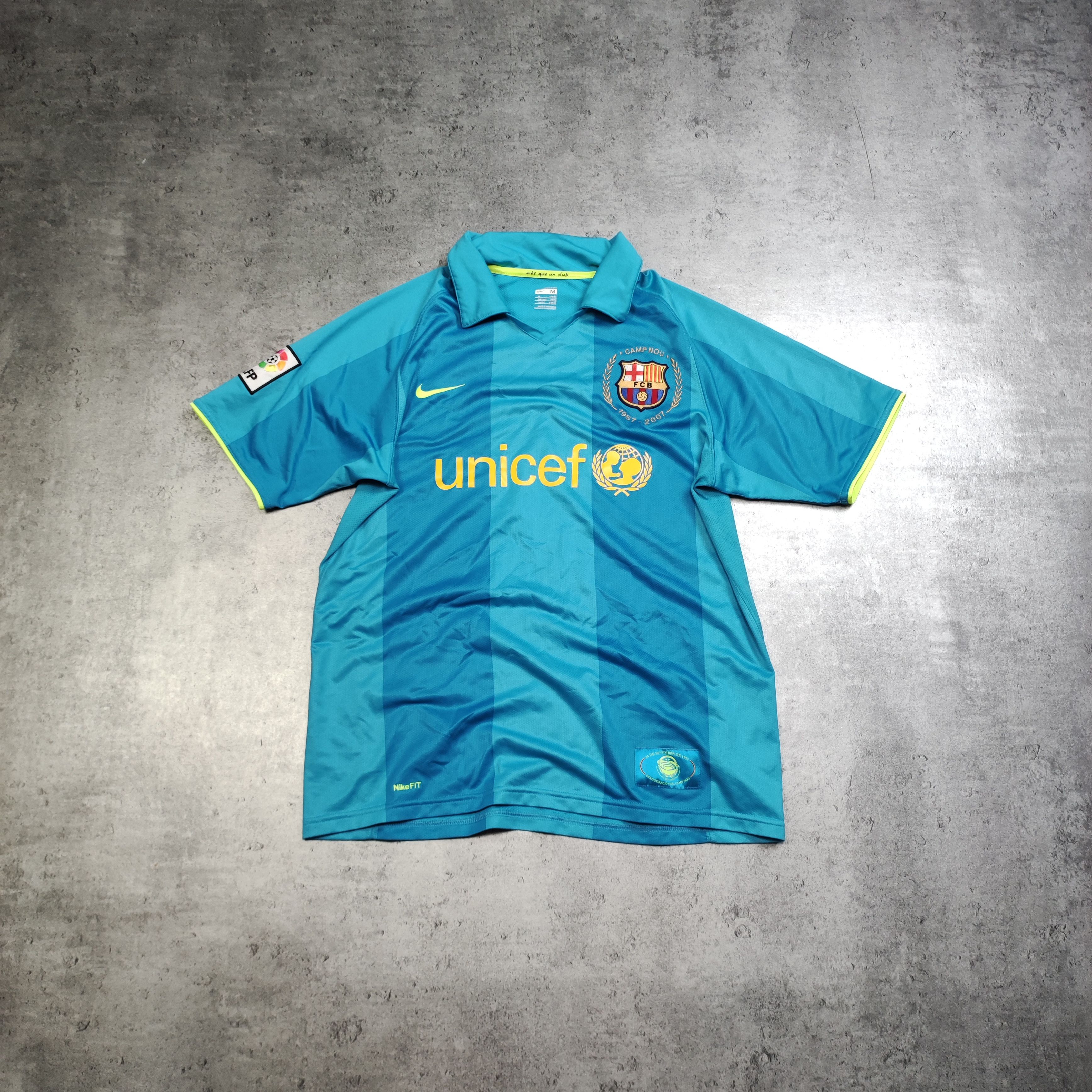 Vintage RARE FC Barcelona 2007 Away Nike Football Camp Nou Jersey Size US M / EU 48-50 / 2 - 1 Thumbnail