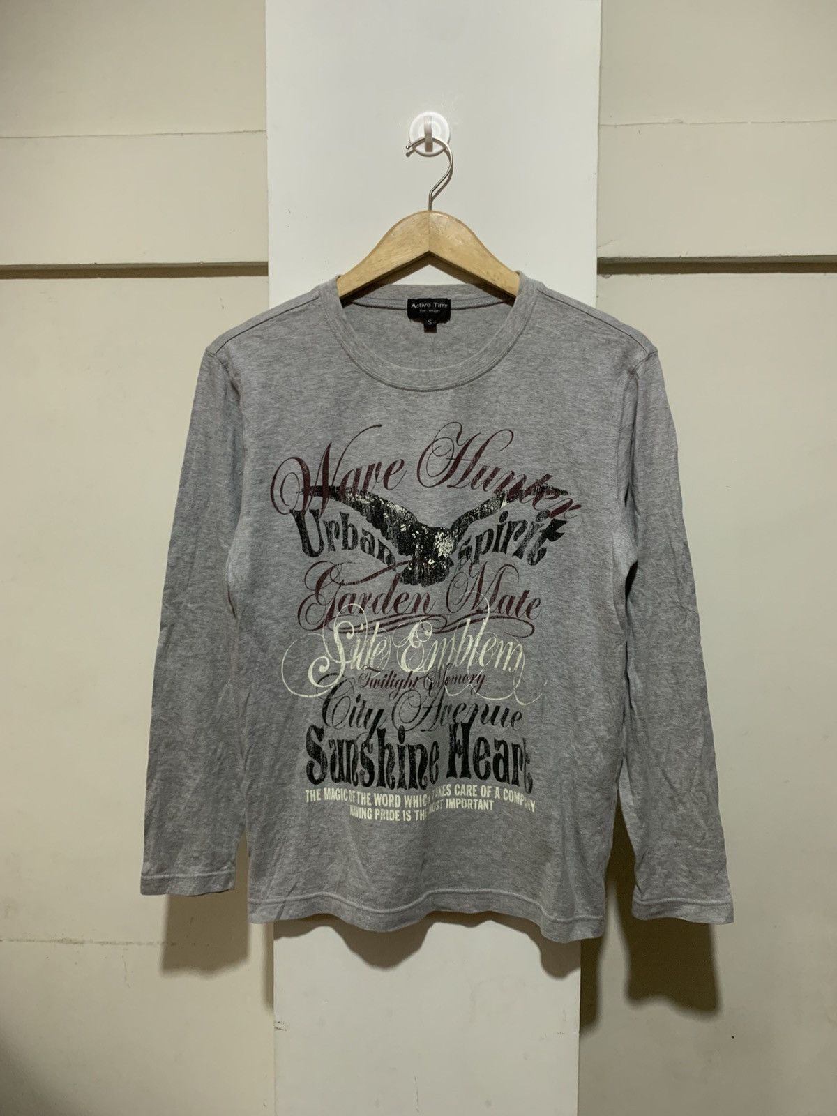 Japanese Brand Japanese Active Time Gothic Poem LongSleeve Tee Size US S / EU 44-46 / 1 - 1 Thumbnail
