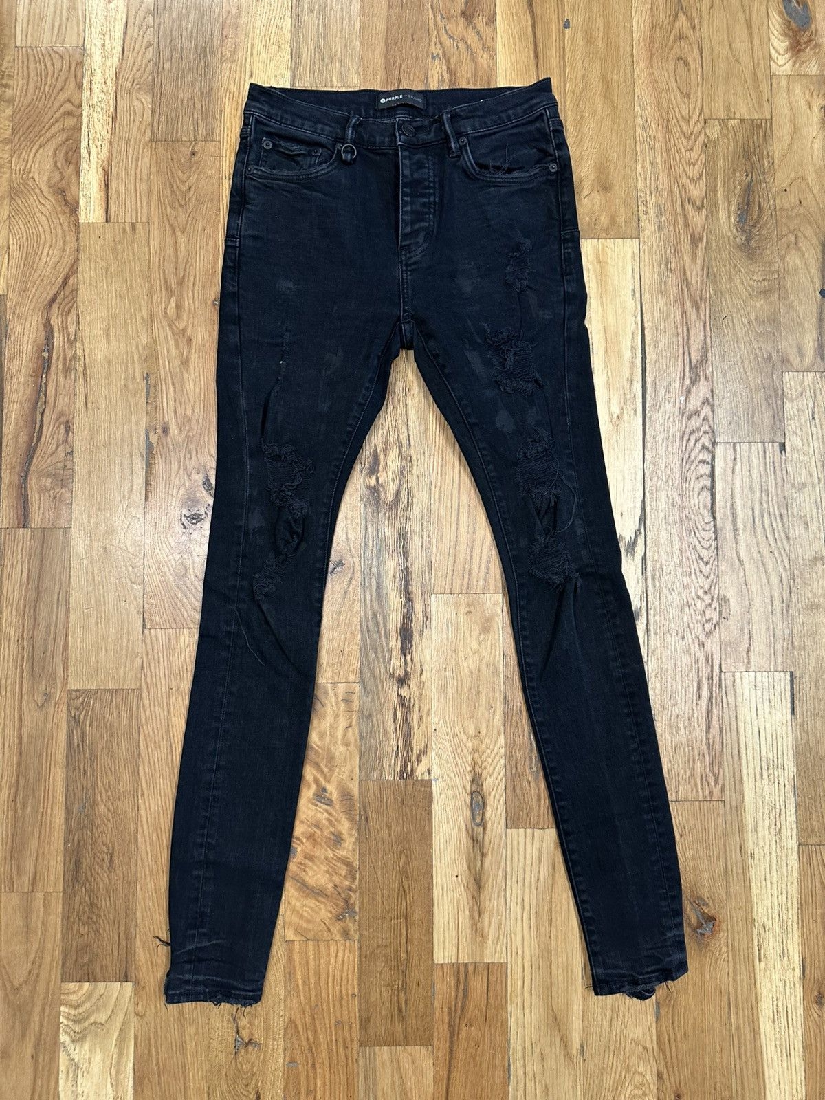 PURPLE BRAND ブラックデニム 29 Purple Brand Purple Brand Plain Black Denim Jeans Size 29 | Grailed