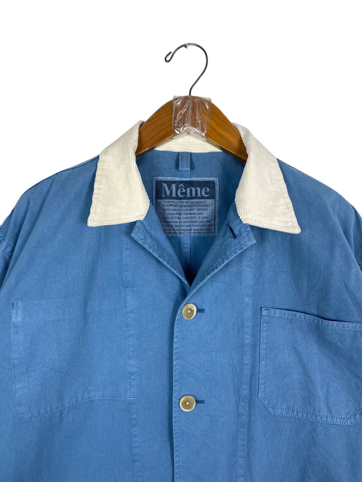Japanese Brand Rare‼️ Même Brand Blue Workwear Chore Jacket Size US M / EU 48-50 / 2 - 4 Thumbnail