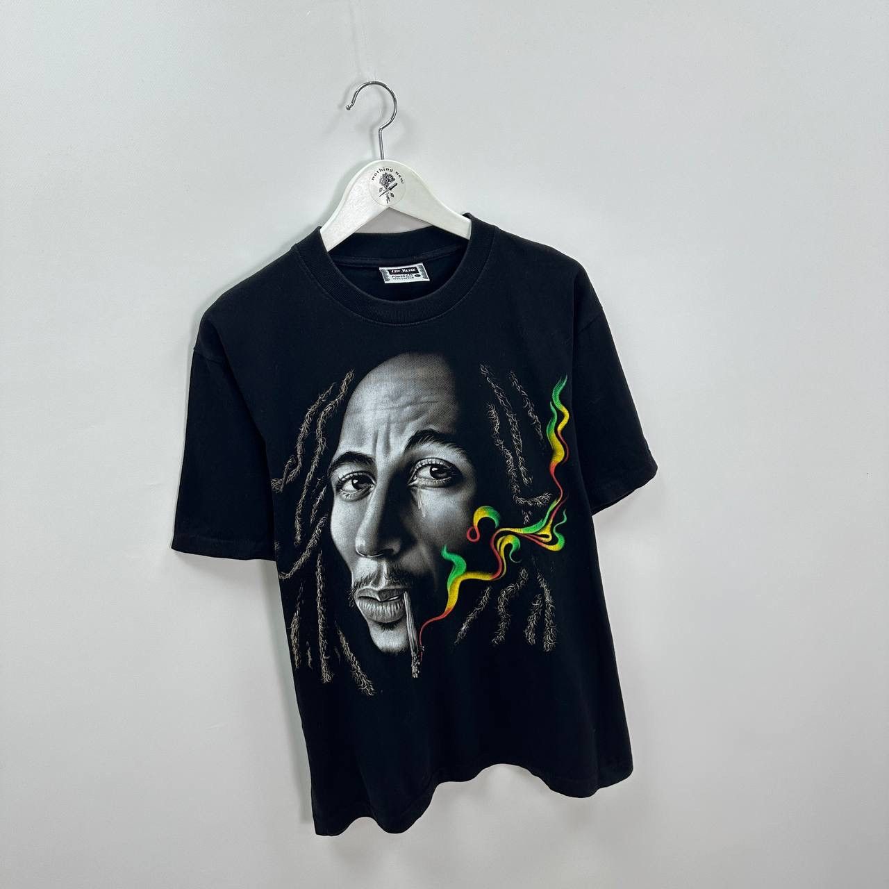 Bob Marley Vintage 90s Bob Marley Crying cigarette reggie tee joint y2k Size US L / EU 52-54 / 3 - 4 Thumbnail