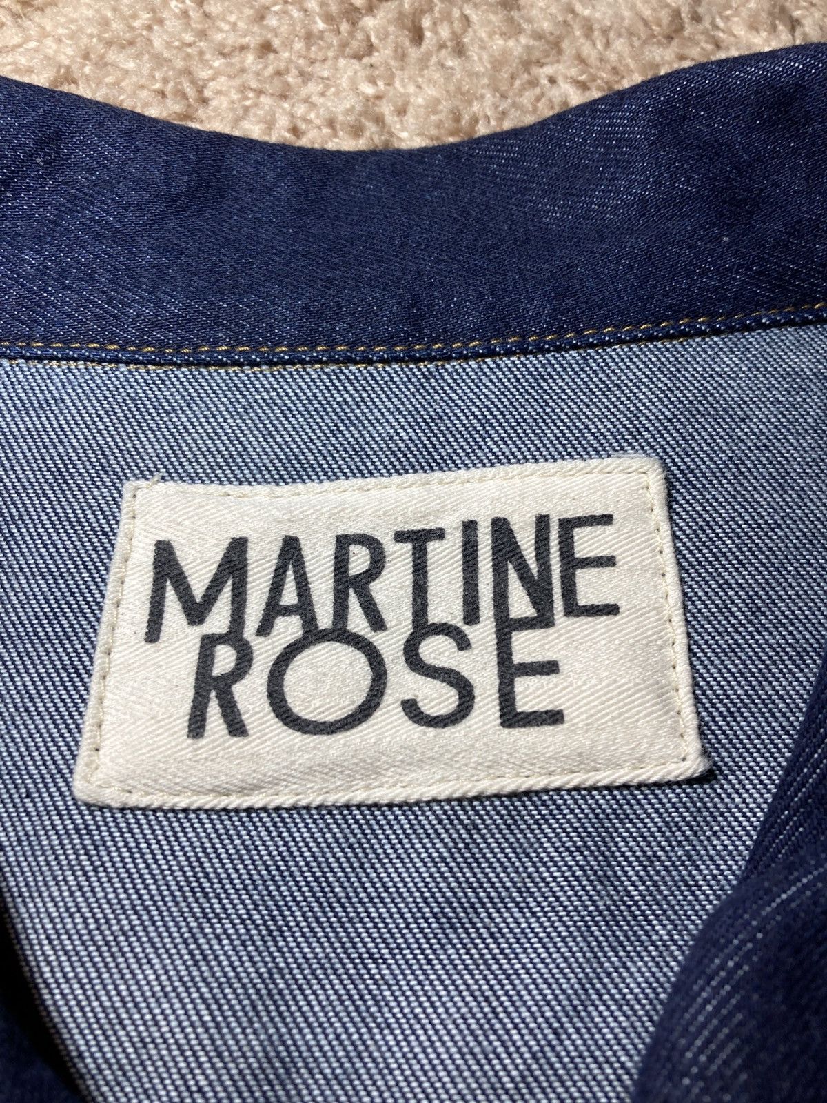 Martine Rose 2012 Martine Rose Oversized Type 3 Denim Jacket Indigo 2010s Size US S / EU 44-46 / 1 - 2 Thumbnail