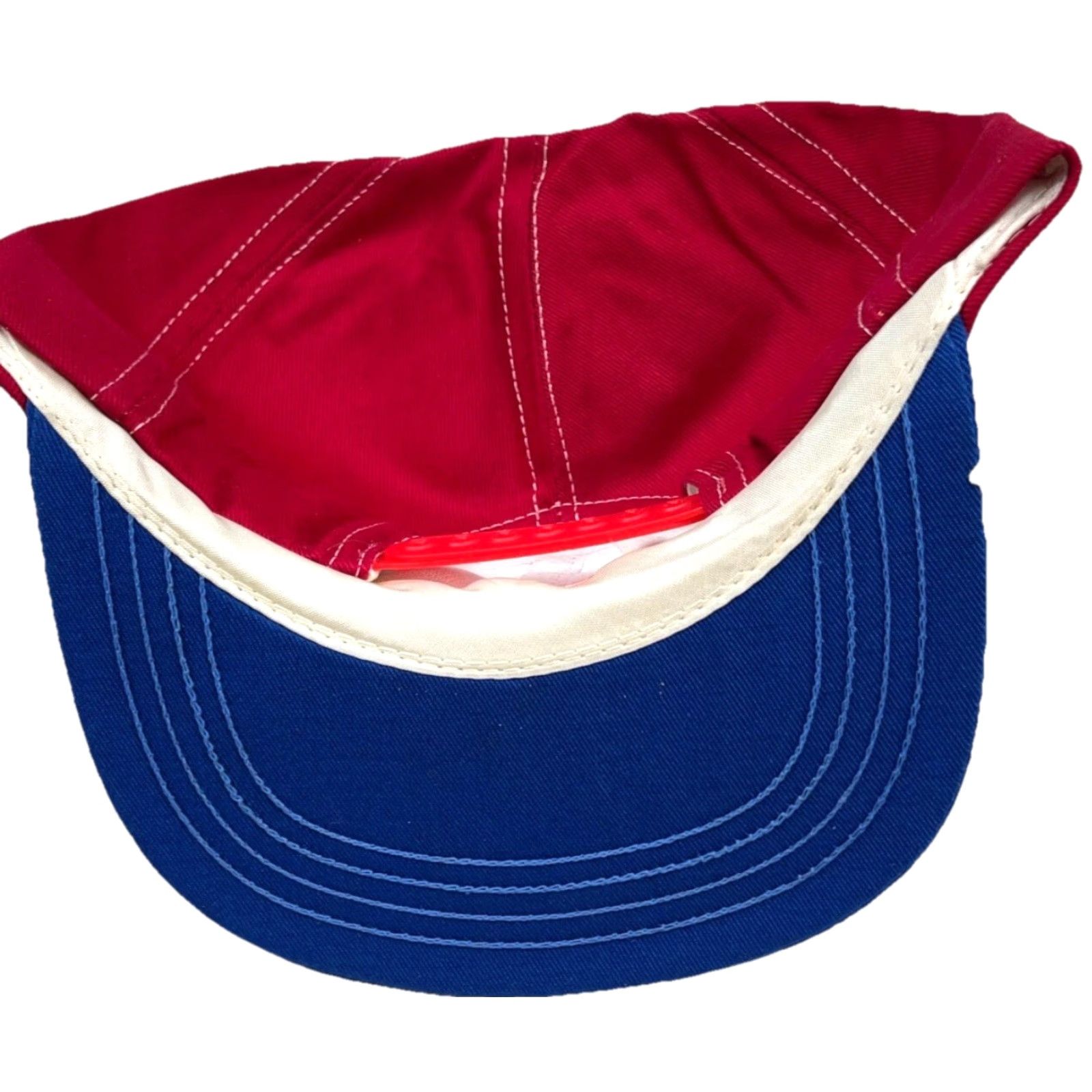 CO VINTAGE Union Made Trucker Hat Cap Red White Blue 80s Adjustable USA 80s Retro Classic Logo Mens Size ONE SIZE - 4 Thumbnail