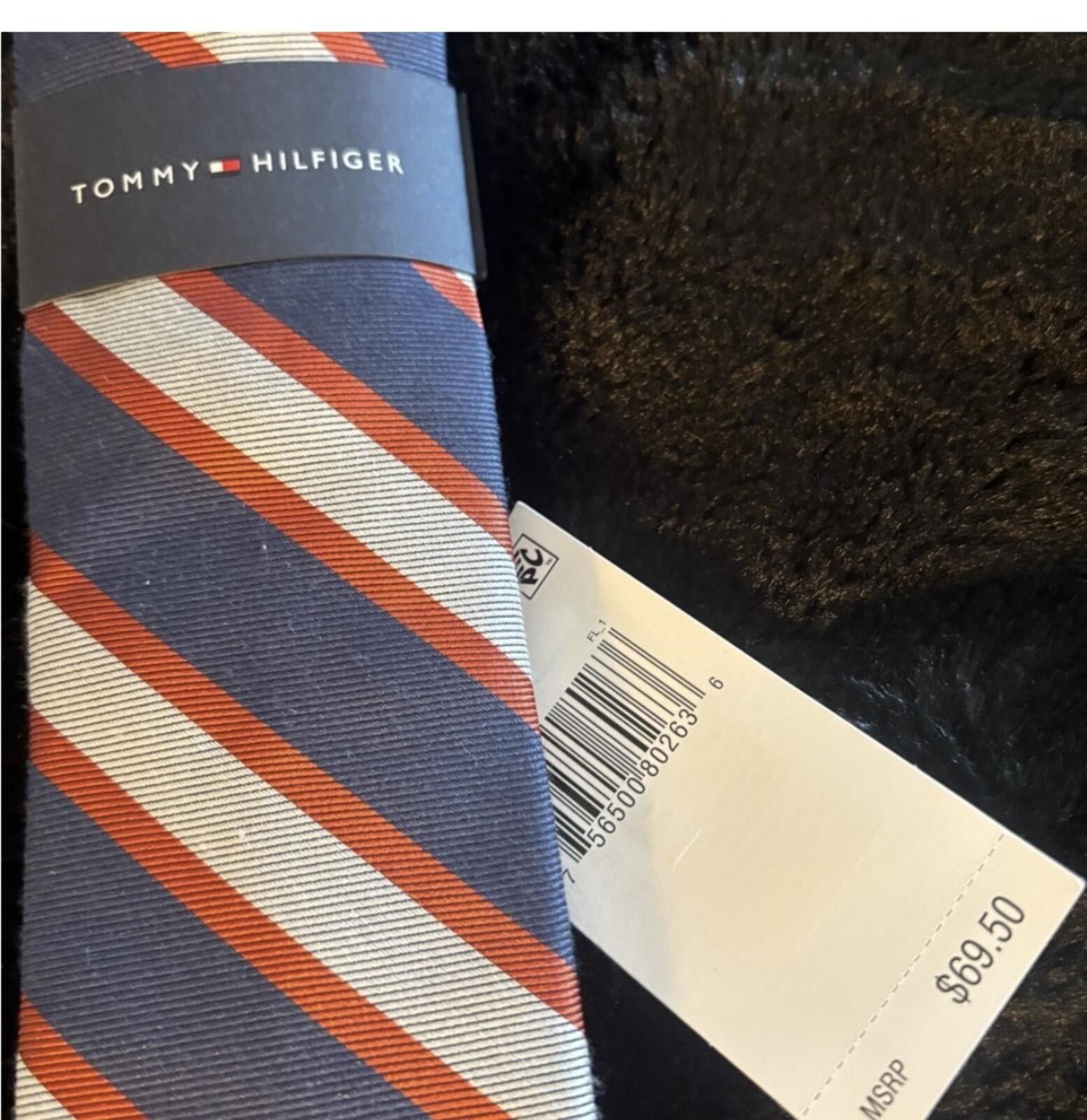 Tommy Hilfiger (Tommy Hilfiger) Men's Striped Tie - Blue and Red Size ONE SIZE - 3 Thumbnail