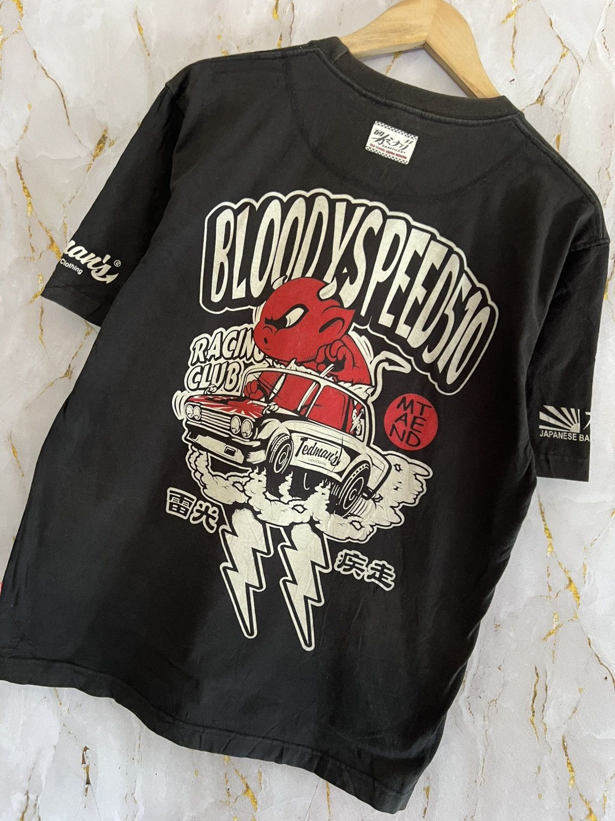 Japanese Brand Tedman Japan T-Shirt – Lucky Red Devil Graphic Streetwear Size US M / EU 48-50 / 2 - 6 Thumbnail
