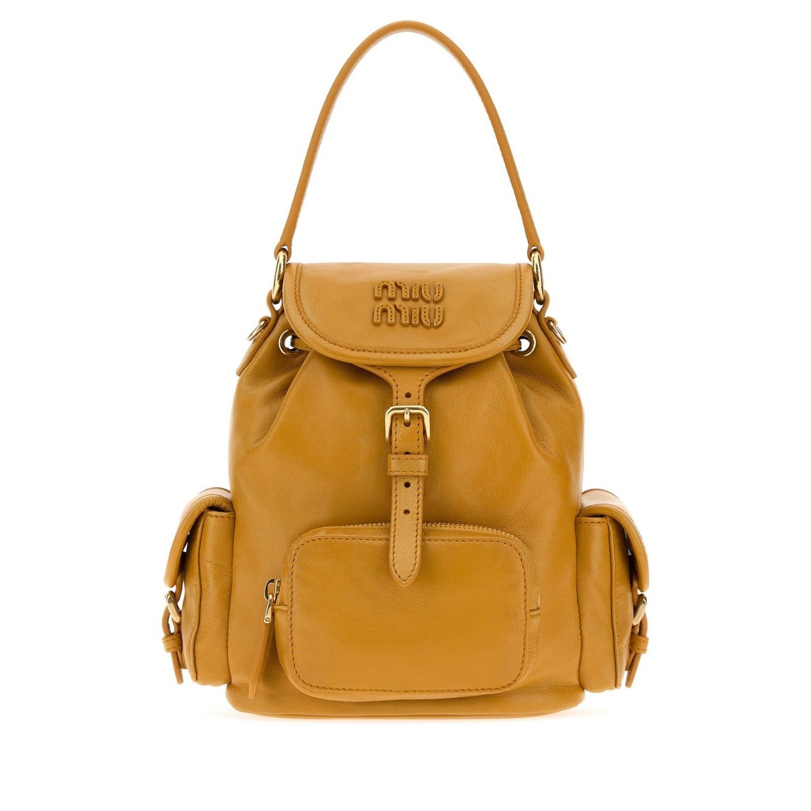Miu Miu MIU MIU Whiskey Leather Backpack New & Authentic Size ONE SIZE - 3 Thumbnail