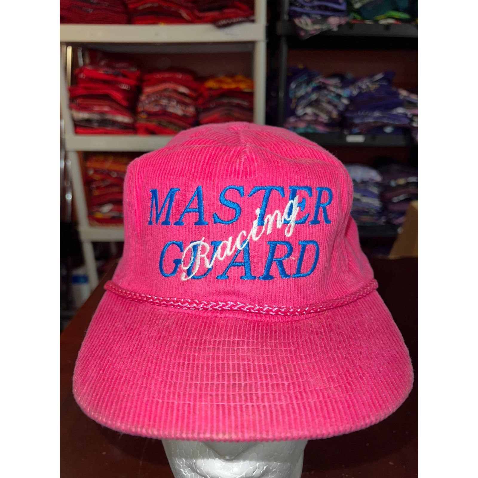 Vintage Vintage Pink Corduroy Roper Hat Strapback Master Cap VTG OS Size ONE SIZE - 2 Thumbnail