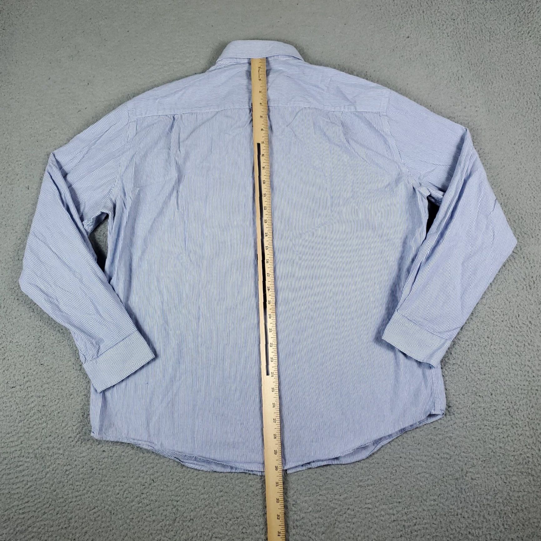 Nautica Nautica Shirt Mens Size 16.5 Blue Striped Button Up Long Sleeve Casual Business Formal Workwear 16.5 Mens Blue Striped Button-Down Shirt Size US L / EU 52-54 / 3 - 3 Thumbnail