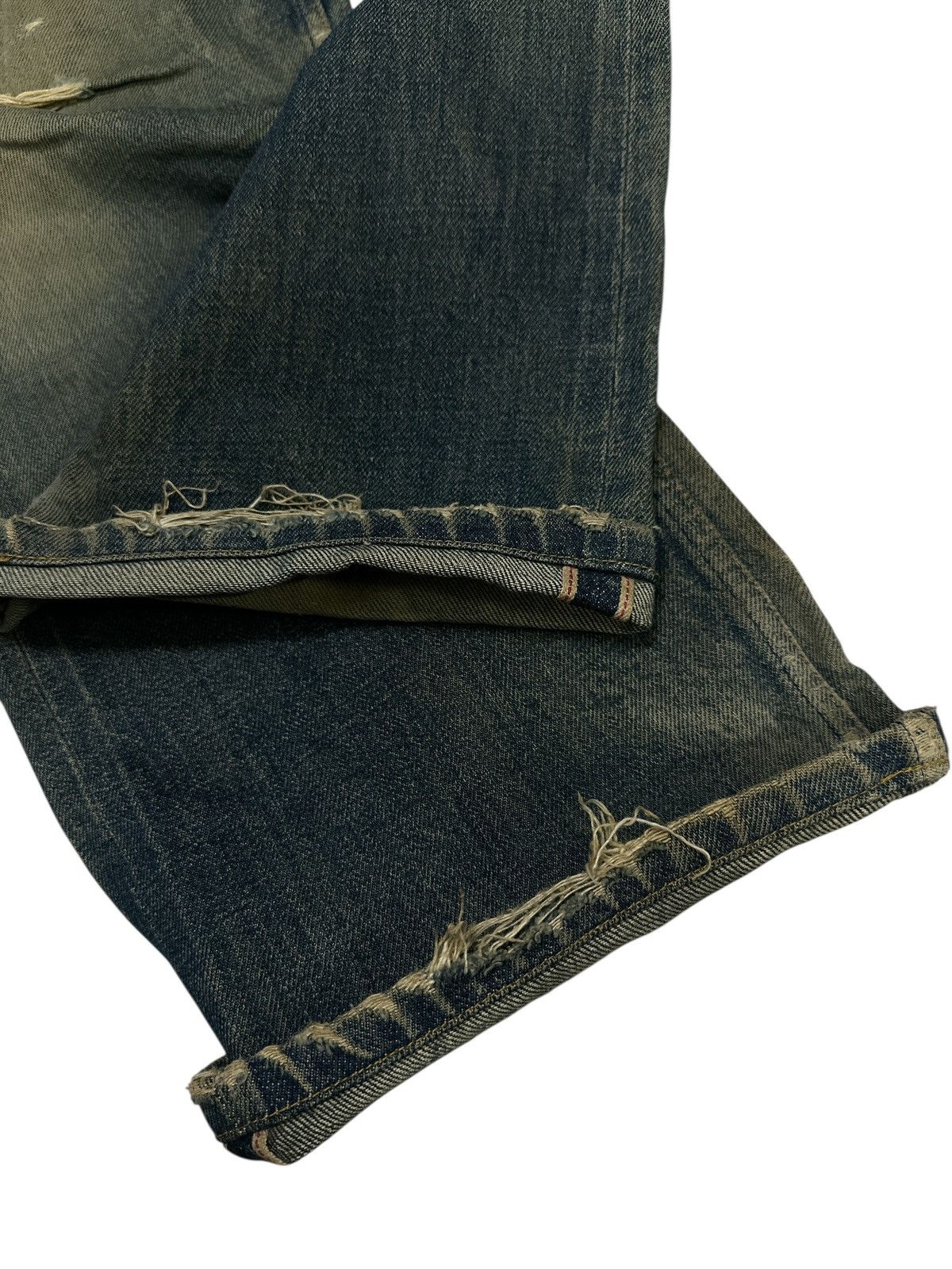Japanese Brand Vintage Japanese Brand A.P.C Distress Trash Denim. Size US 32 / EU 48 - 6 Thumbnail