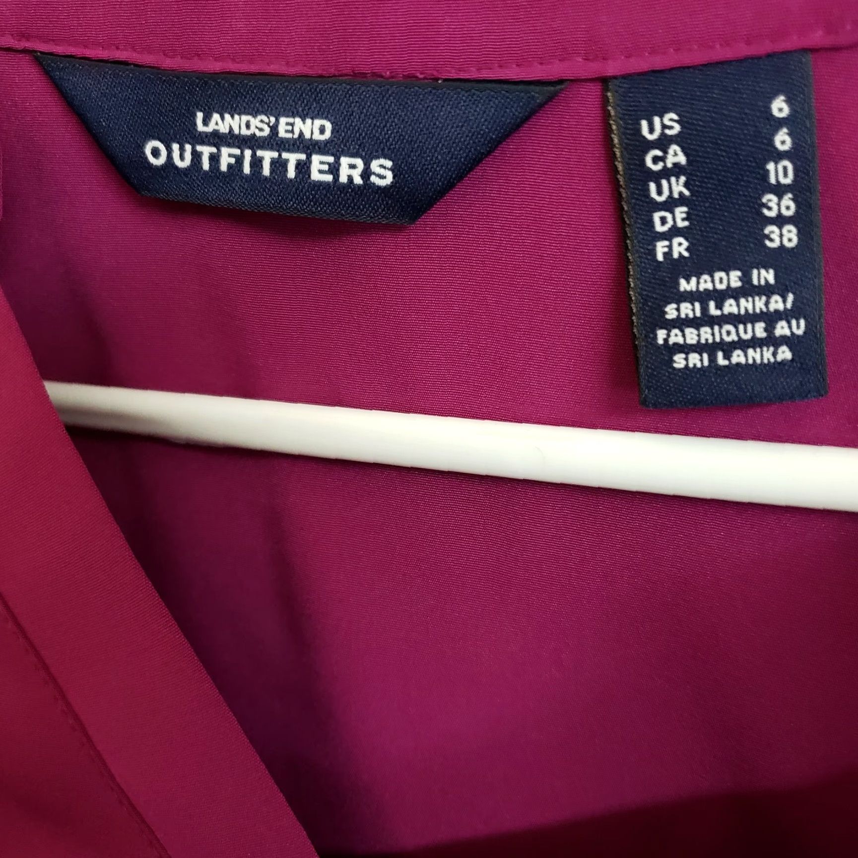 Lands' End Lands' End Outfitters Womens Popover Top Sz 6 Solid Purple Long Sleeve Blouse Ladies Regular XS-Plus? Size M / US 6-8 / IT 42-44 - 5 Thumbnail