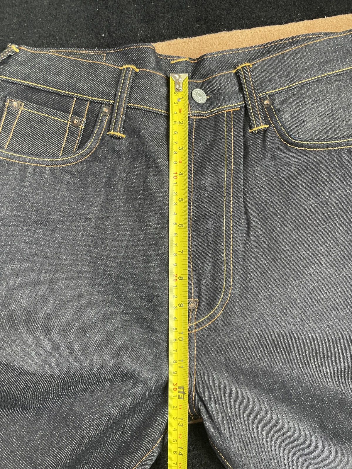 Evisu × Vintage EVISU NEW！red daicock style denim jeans！size：32x34 Size US 32 / EU 48 - 14 Thumbnail