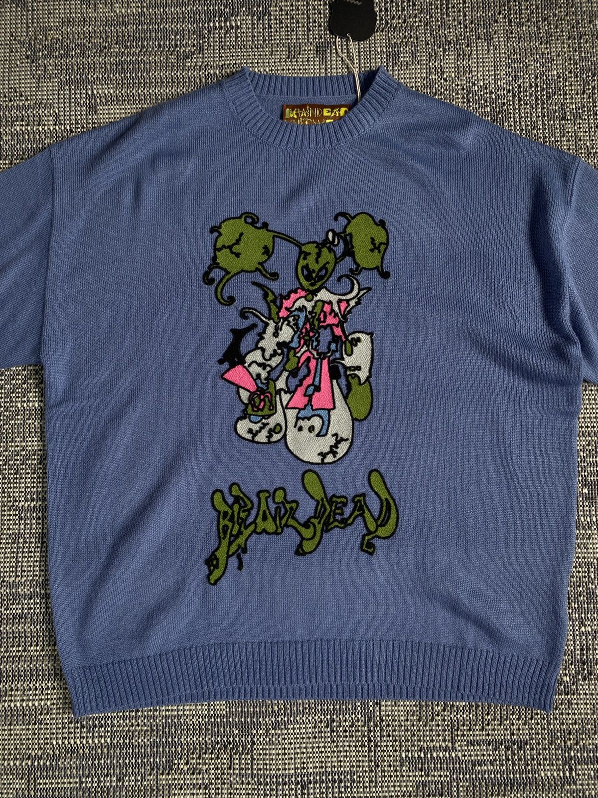 Brain Dead BRAIN DEAD CYBER BUNNY SWEATER-BLUE Size US M / EU 48-50 / 2 - 2 Thumbnail