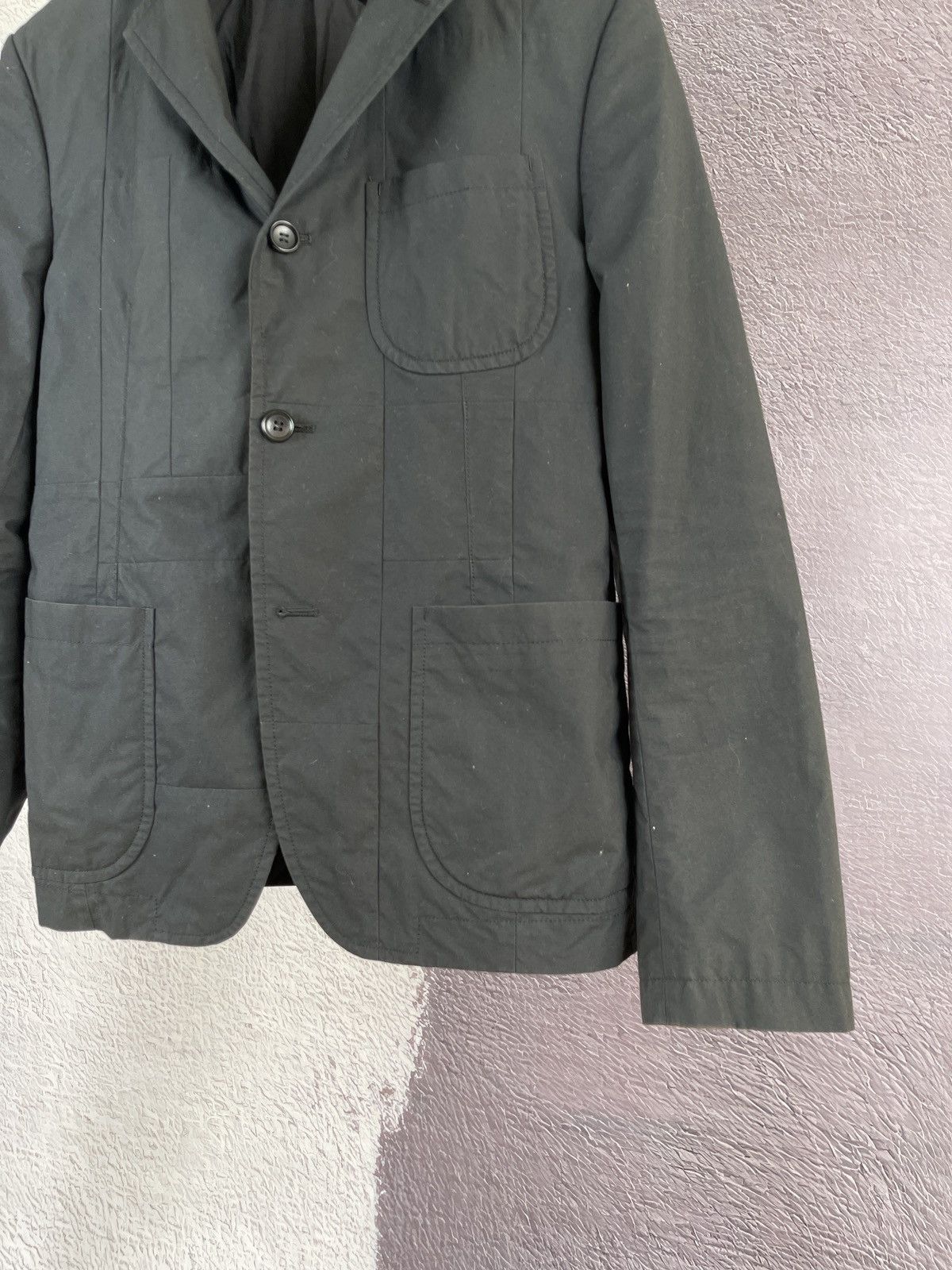 Comme des Garcons Comme des Garçons Homme 10SS black patched style blazer Size 38R - 6 Thumbnail