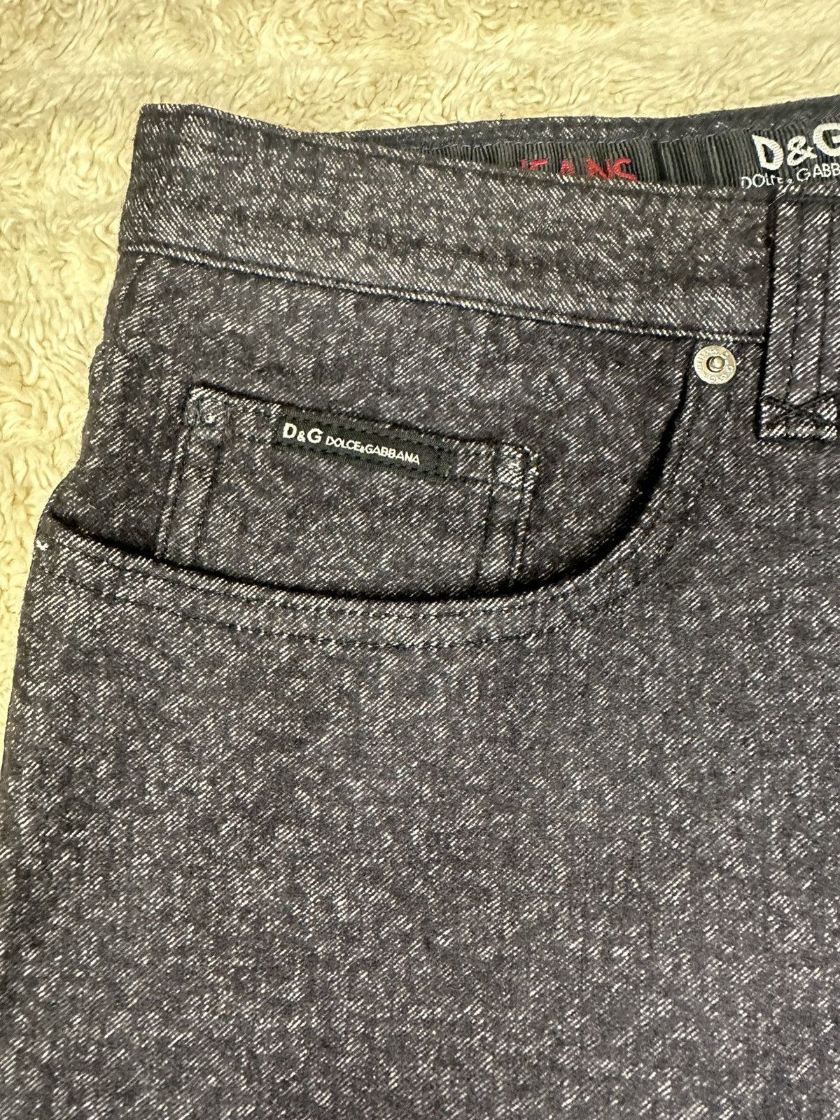 Dolce & Gabbana D&G gray cotton/wool mid-rise straight leg jeans IT 42/US 32 Size US 32 / EU 48 - 3 Thumbnail