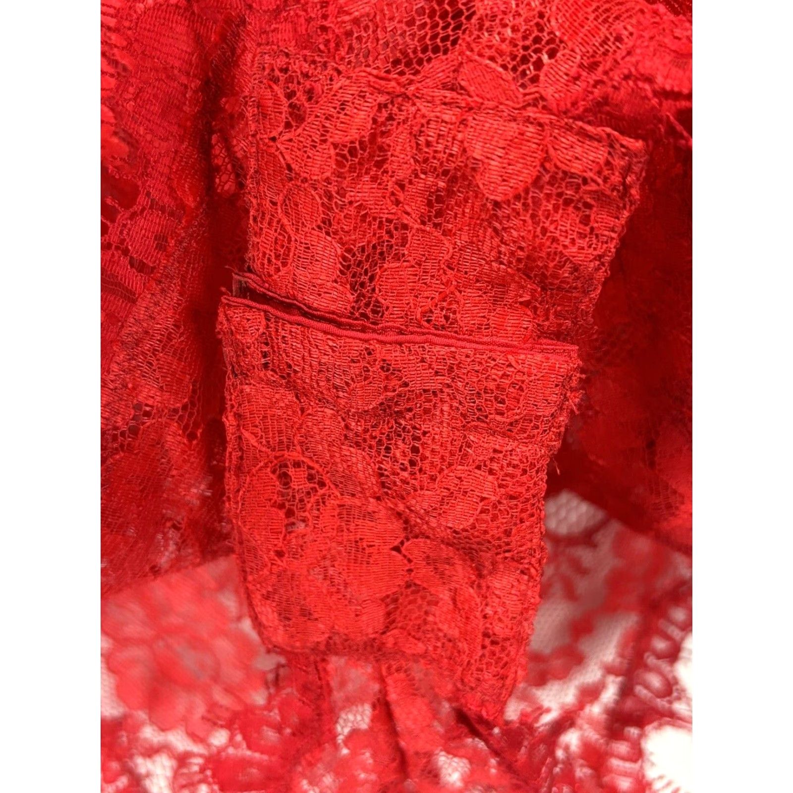 Victoria's Secret VINTAGE Victoria's Secret Red Lace Bodysuit Lingerie 1990s Women's Large Sexy Gold Label Size L / US 10 / IT 46 - 5 Thumbnail