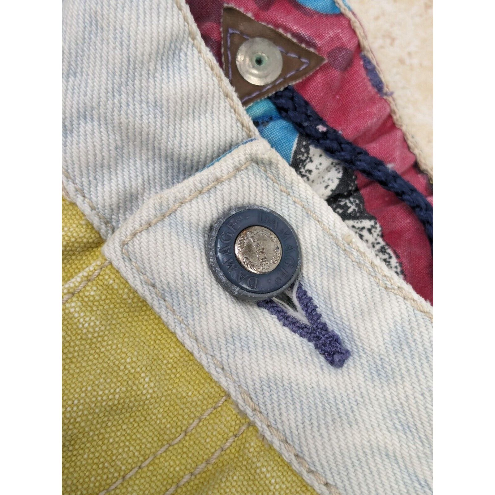 Other Vtg Major Damage 1990's Baggy Denim Shorts Jorts 36x12 Size US 36 / EU 52 - 2 Thumbnail